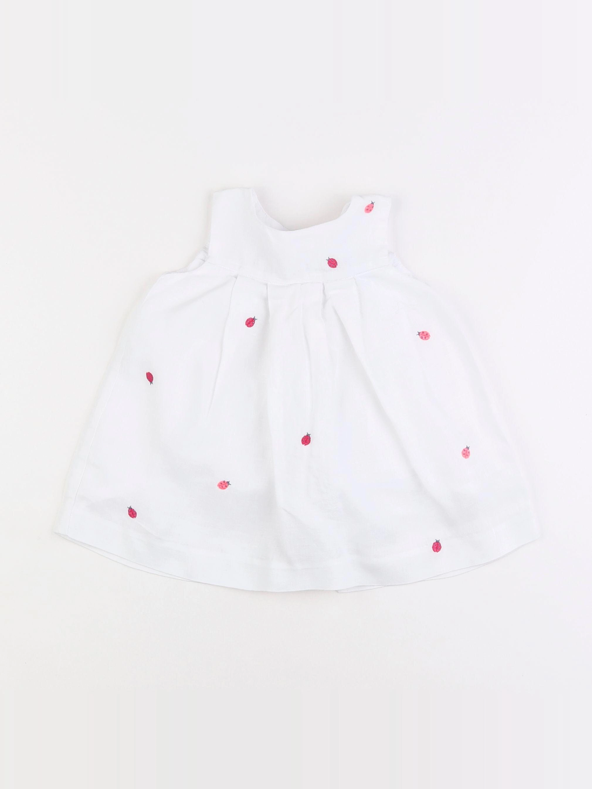Jacadi - robe blanc - 6 mois