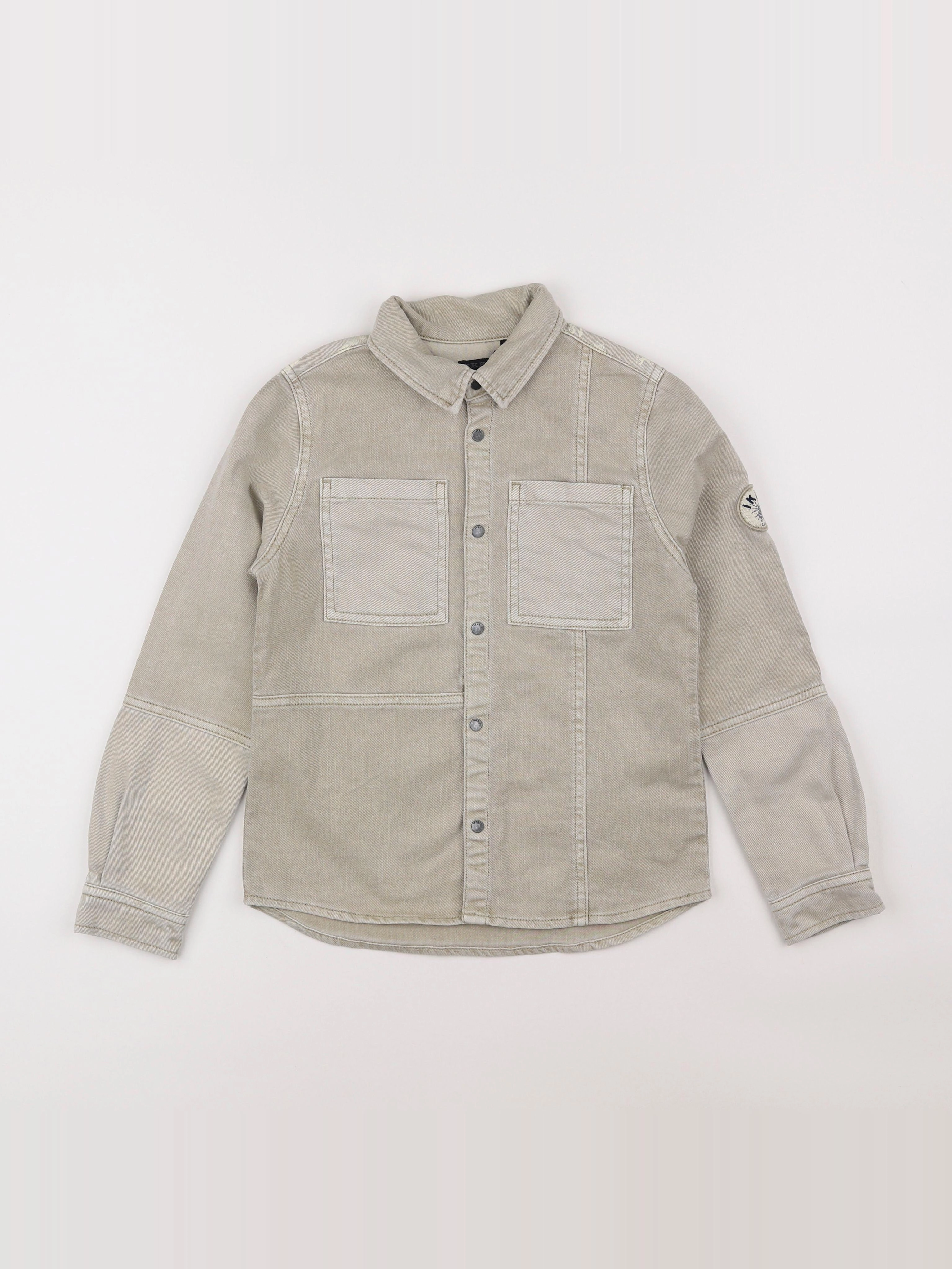 IKKS - chemise imprimé au dos beige - 8 ans