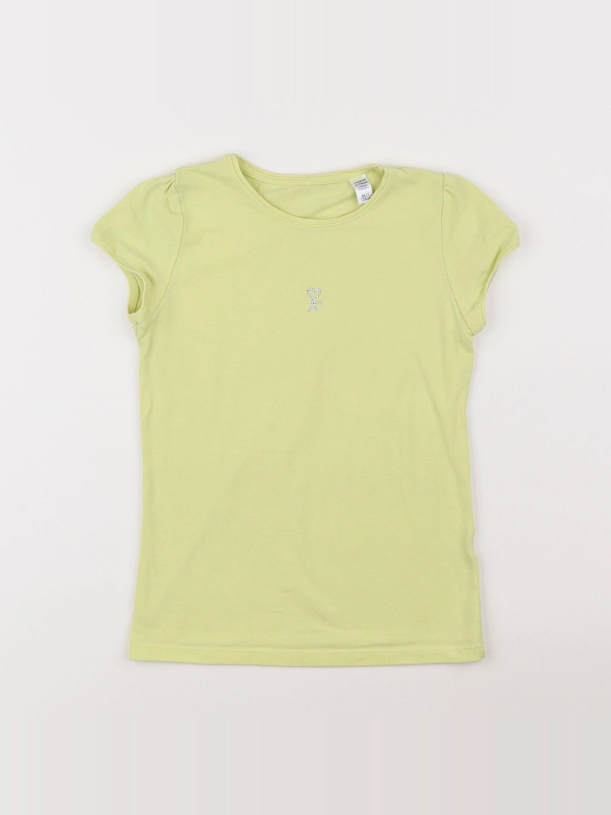 Okaidi - tee-shirt jaune - 8 ans