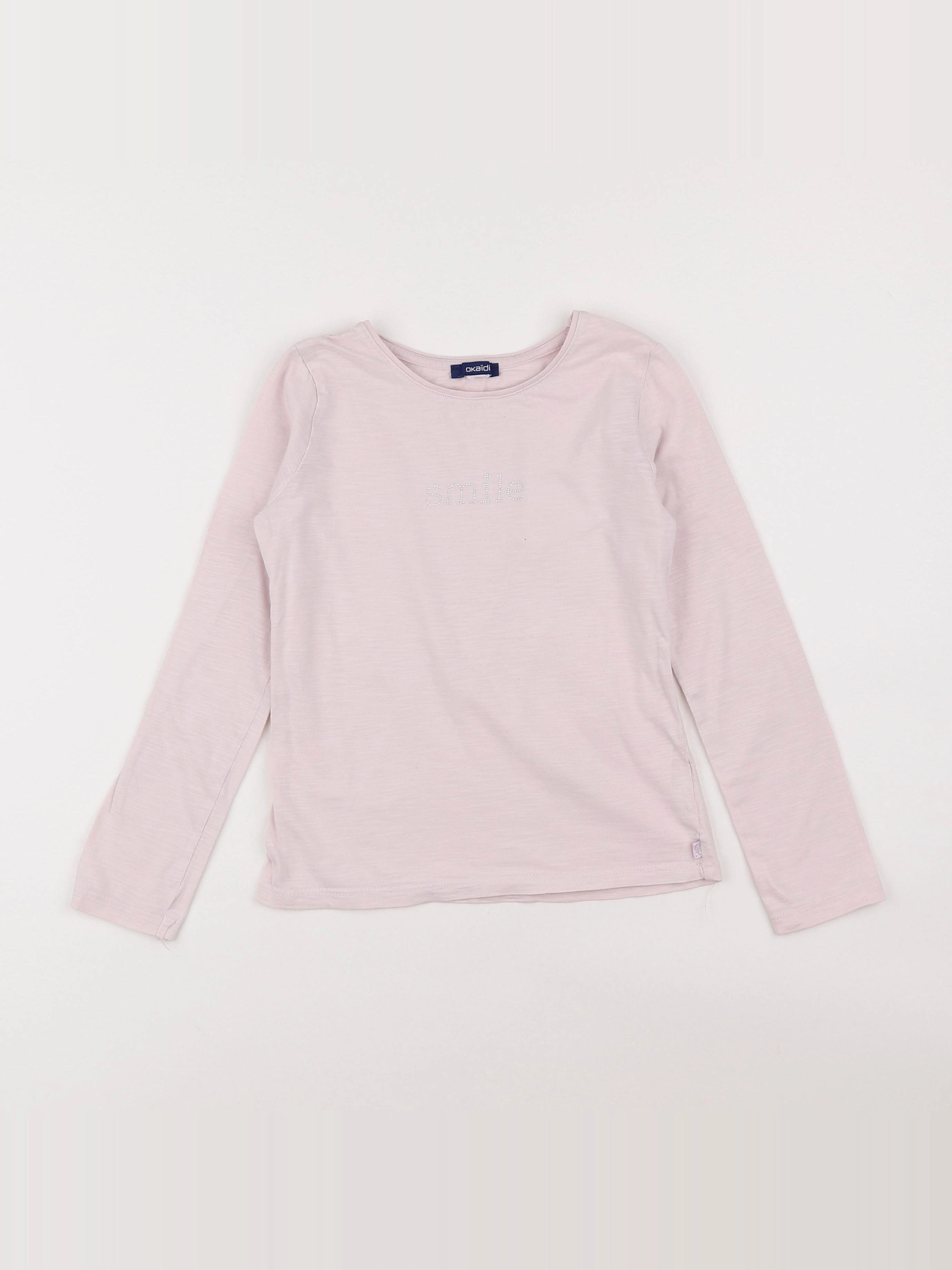 Okaidi - tee-shirt rose - 8 ans
