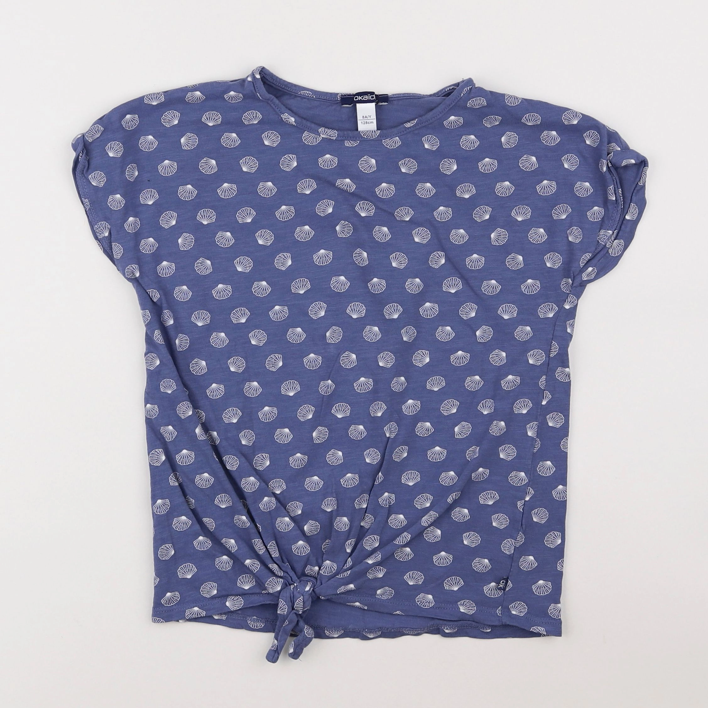 Okaidi - tee-shirt bleu - 8 ans