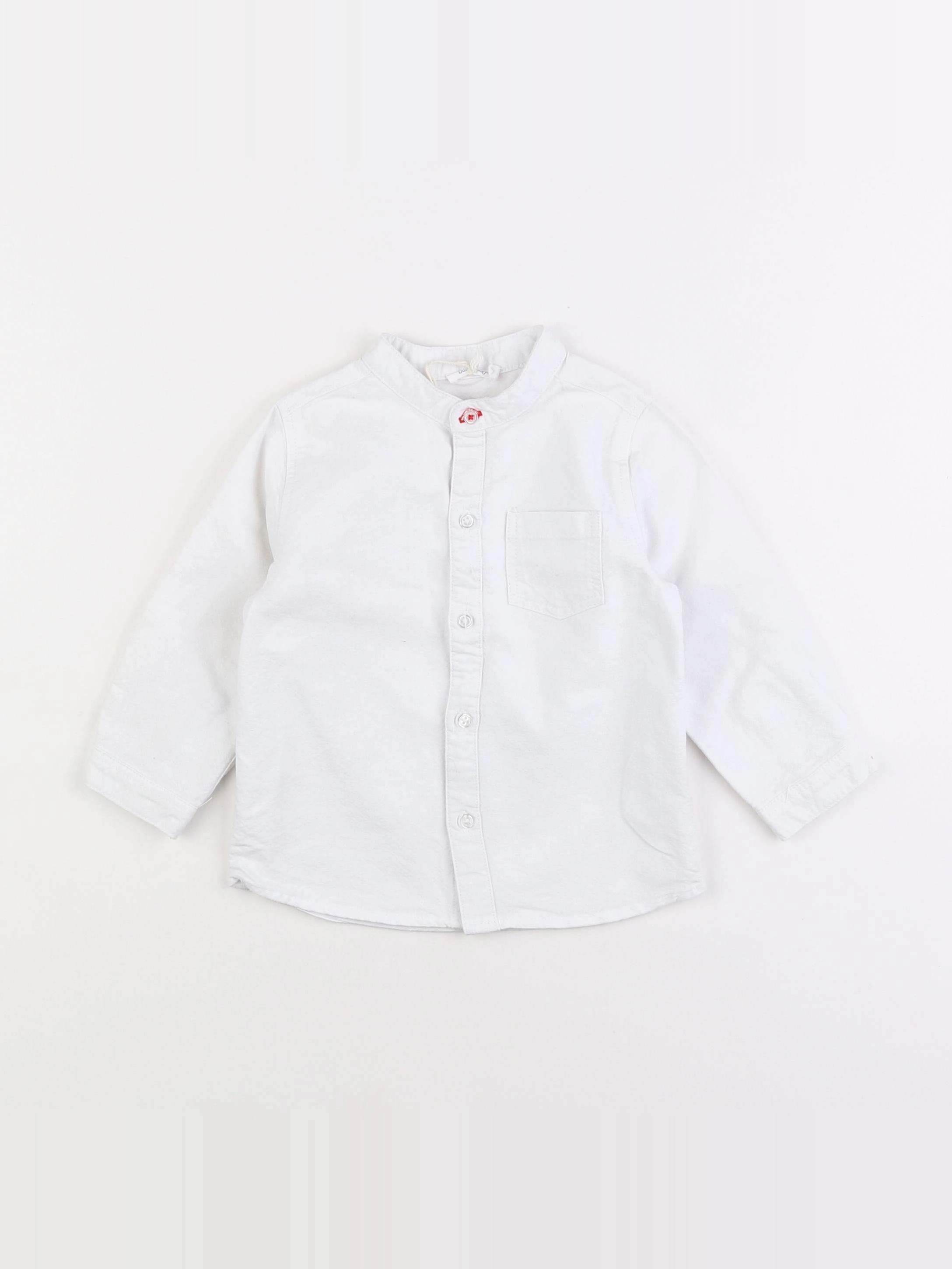 Boutchou - chemise blanc - 18 mois
