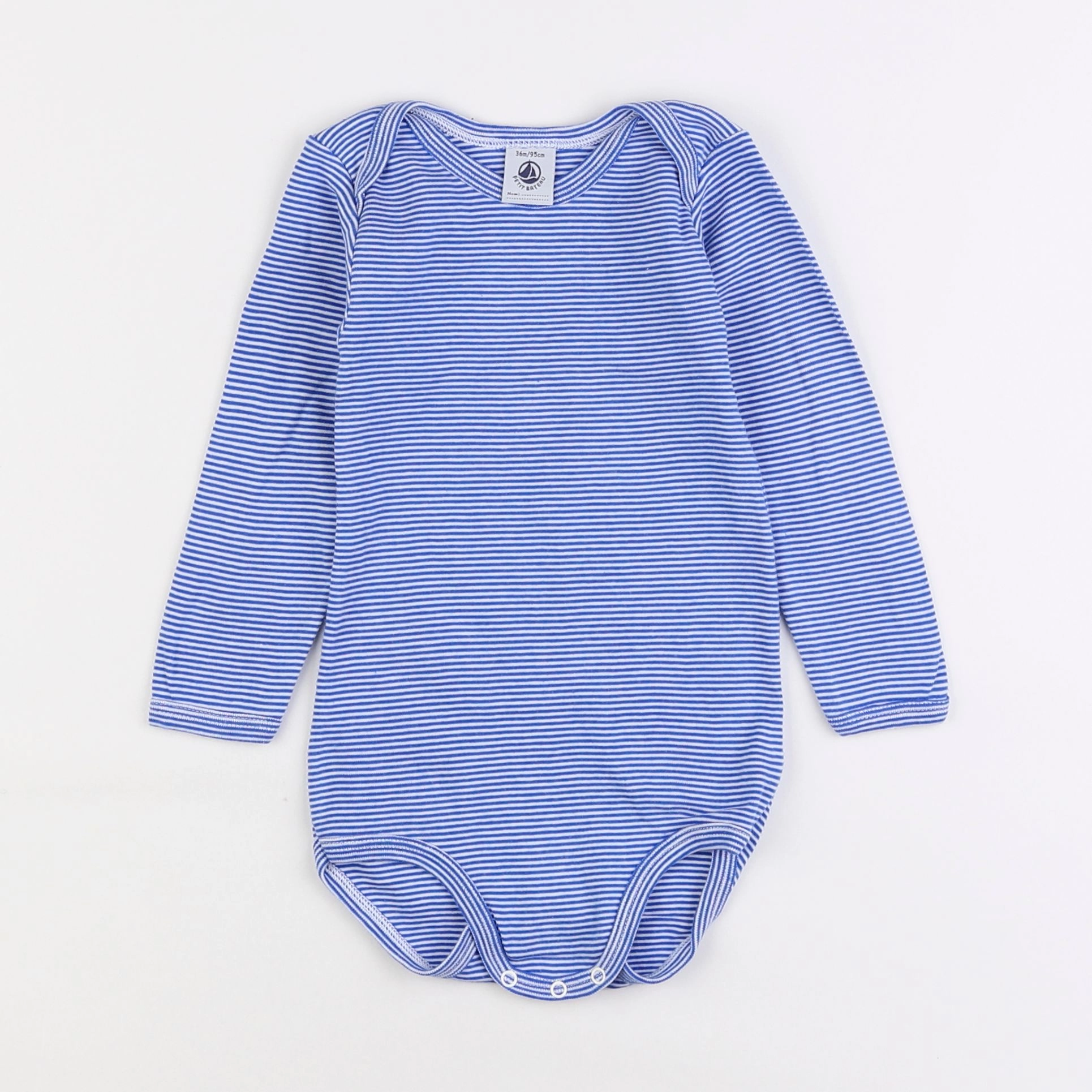 Petit Bateau - body bleu - 3 ans