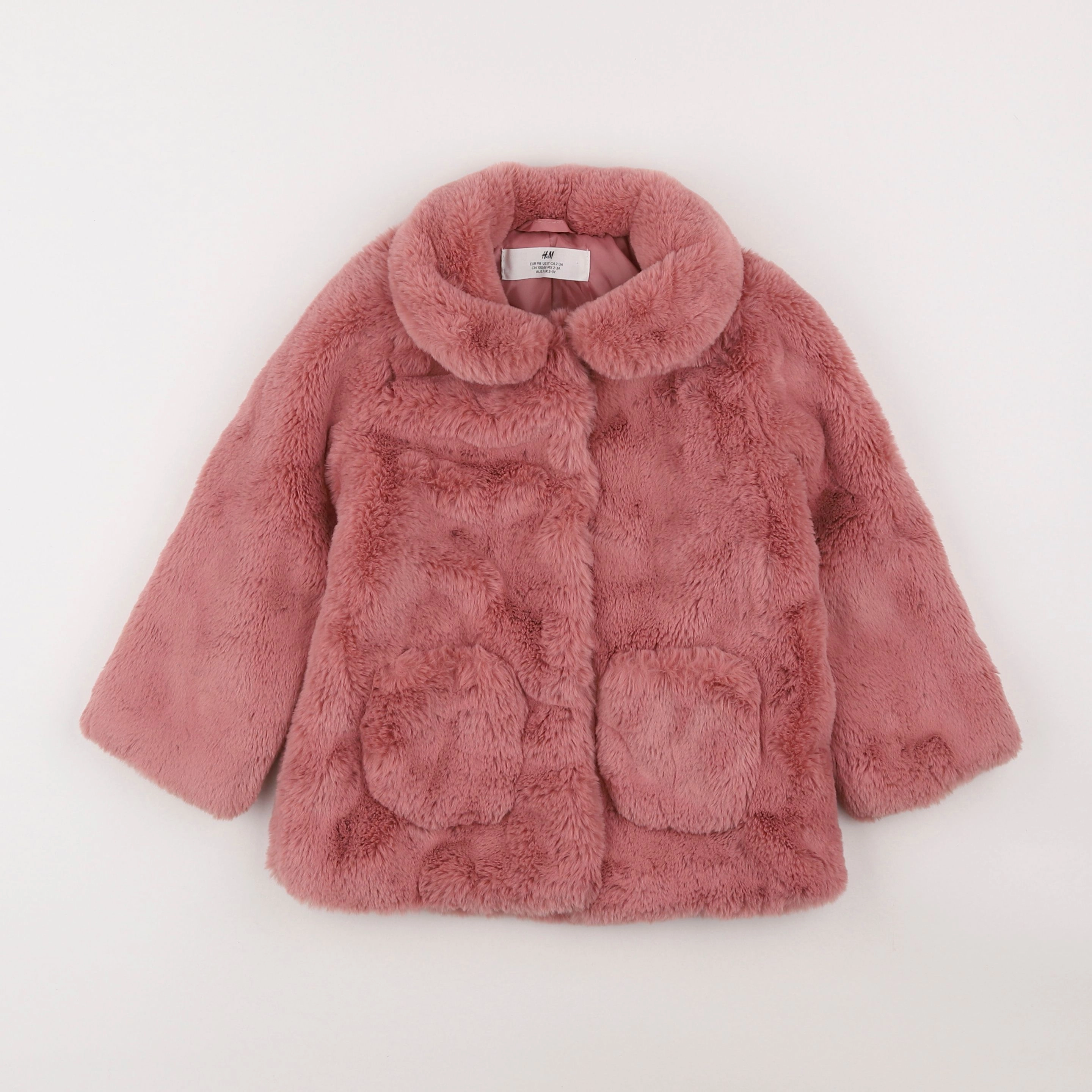 H&M - veste rose - 2/3 ans