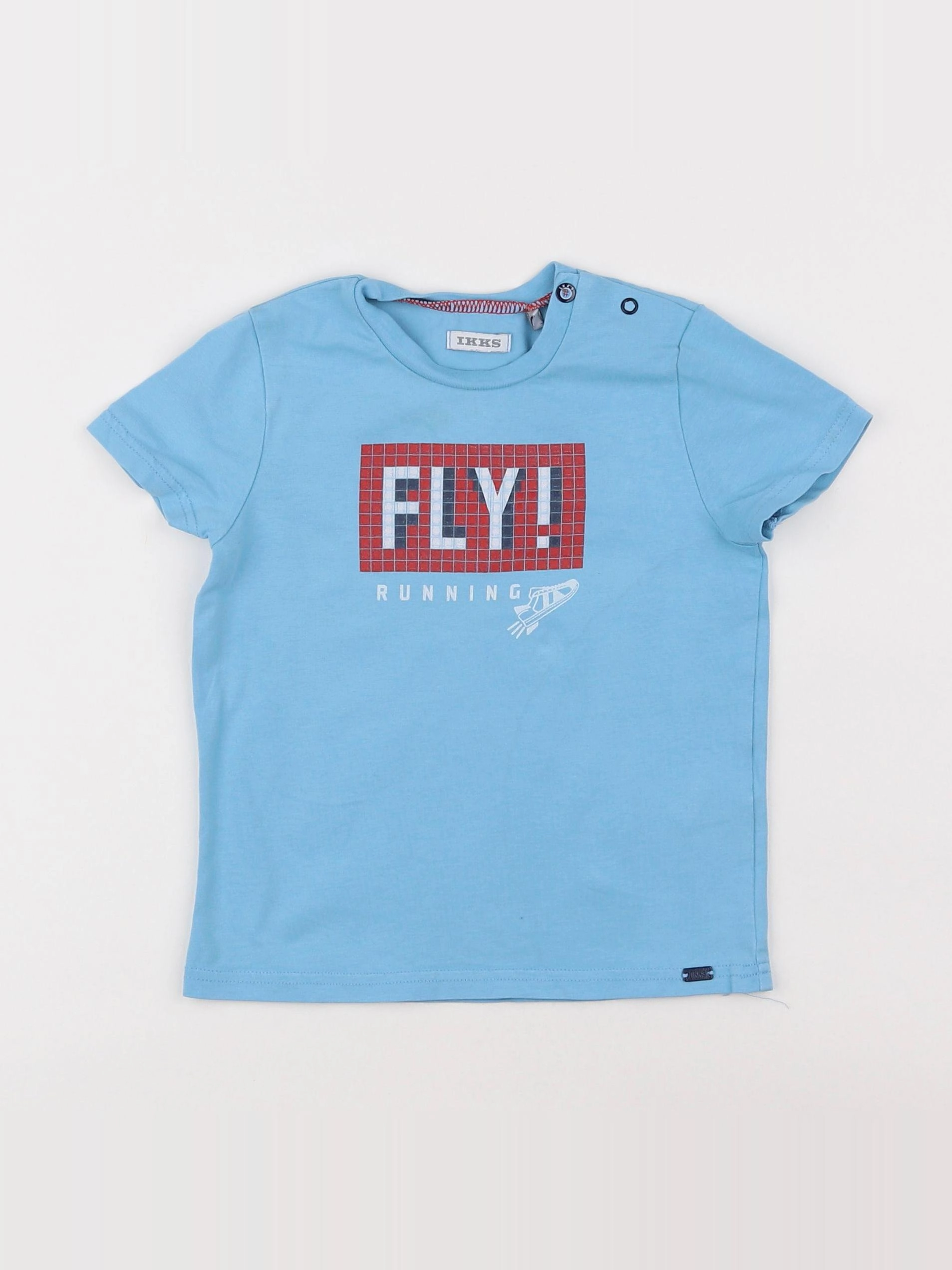 IKKS - tee-shirt bleu - 18 mois