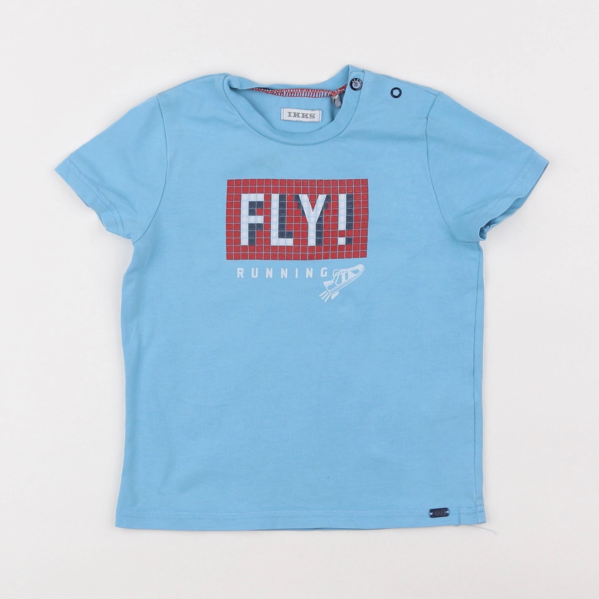 IKKS - tee-shirt bleu - 18 mois