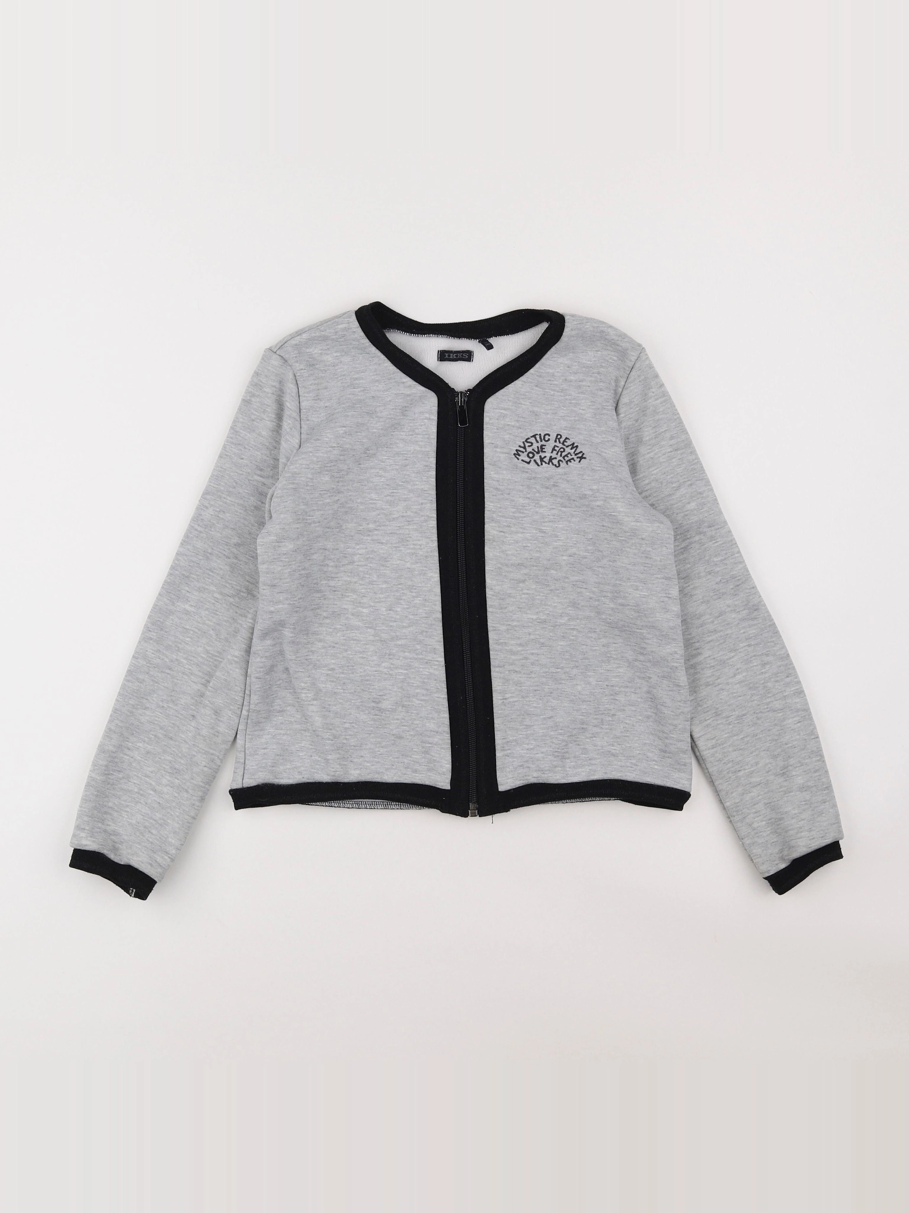 IKKS - sweat gris - 10 ans