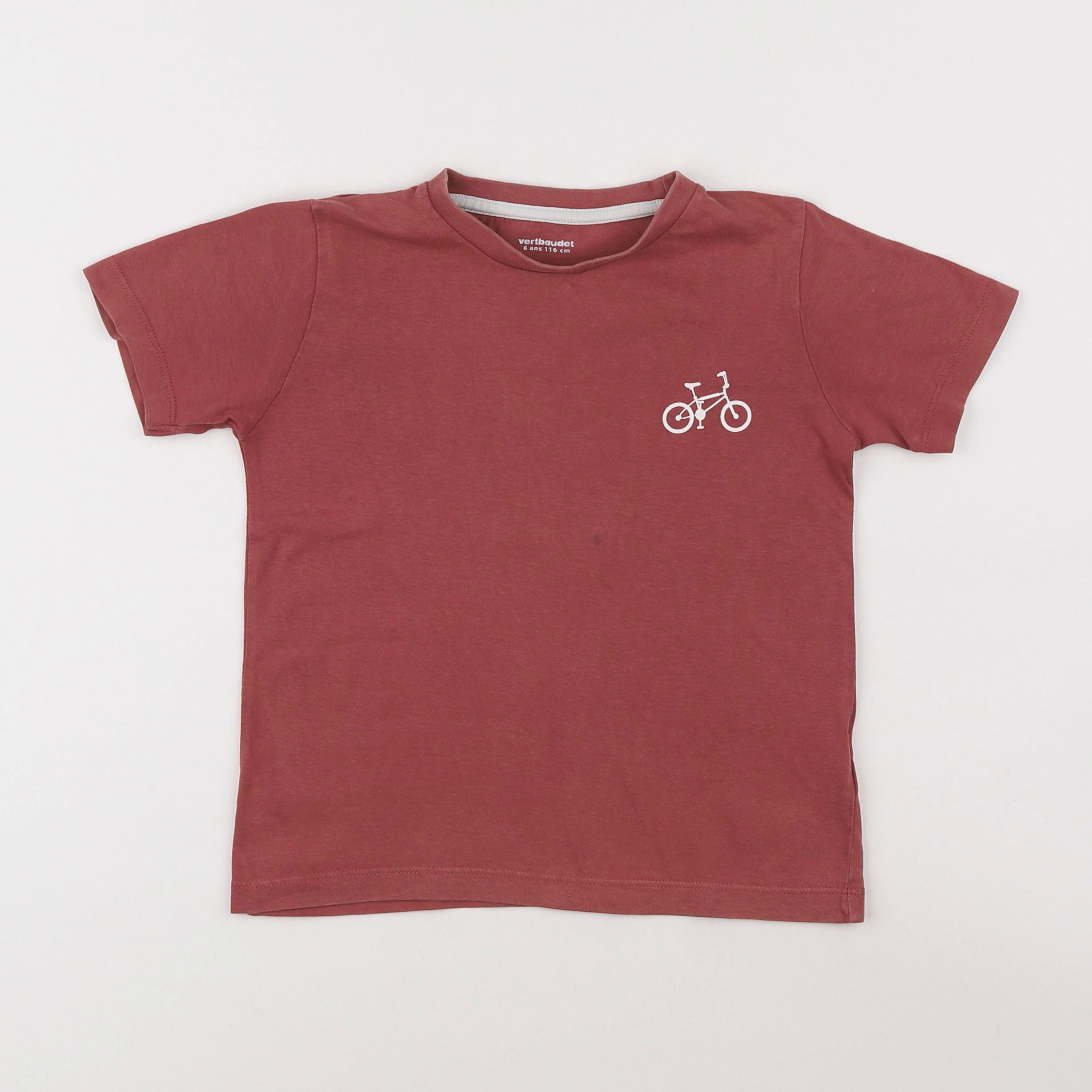 Vertbaudet - tee-shirt rose - 6 ans