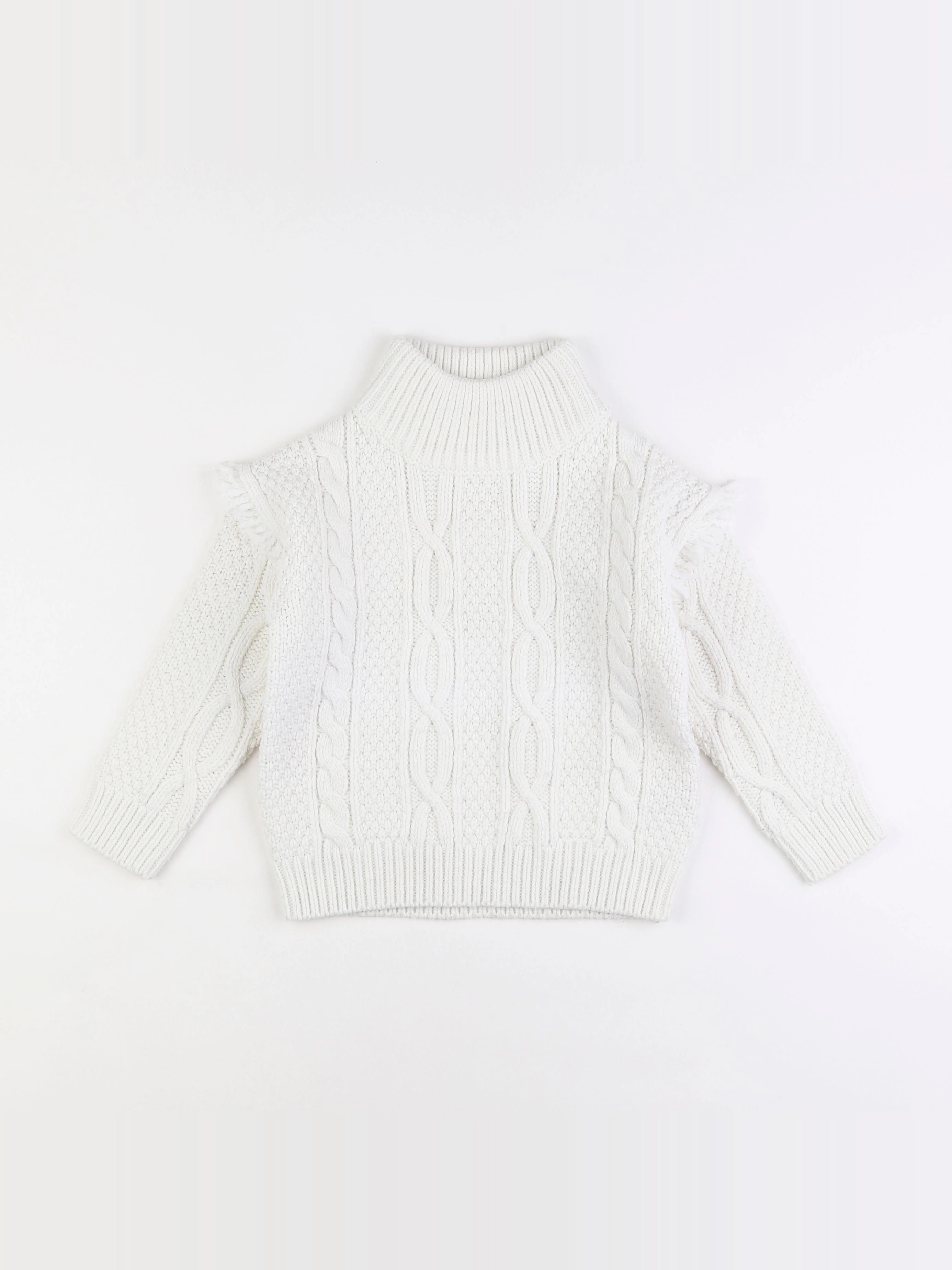 Vertbaudet - pull blanc - 6 ans