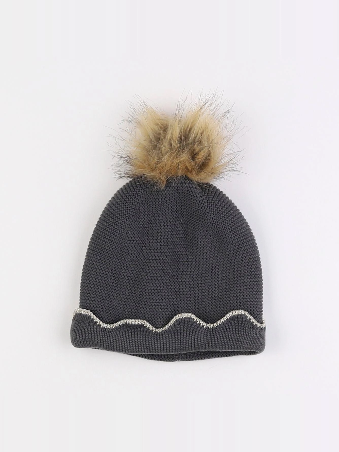 Vertbaudet - bonnet gris - 4/6 ans