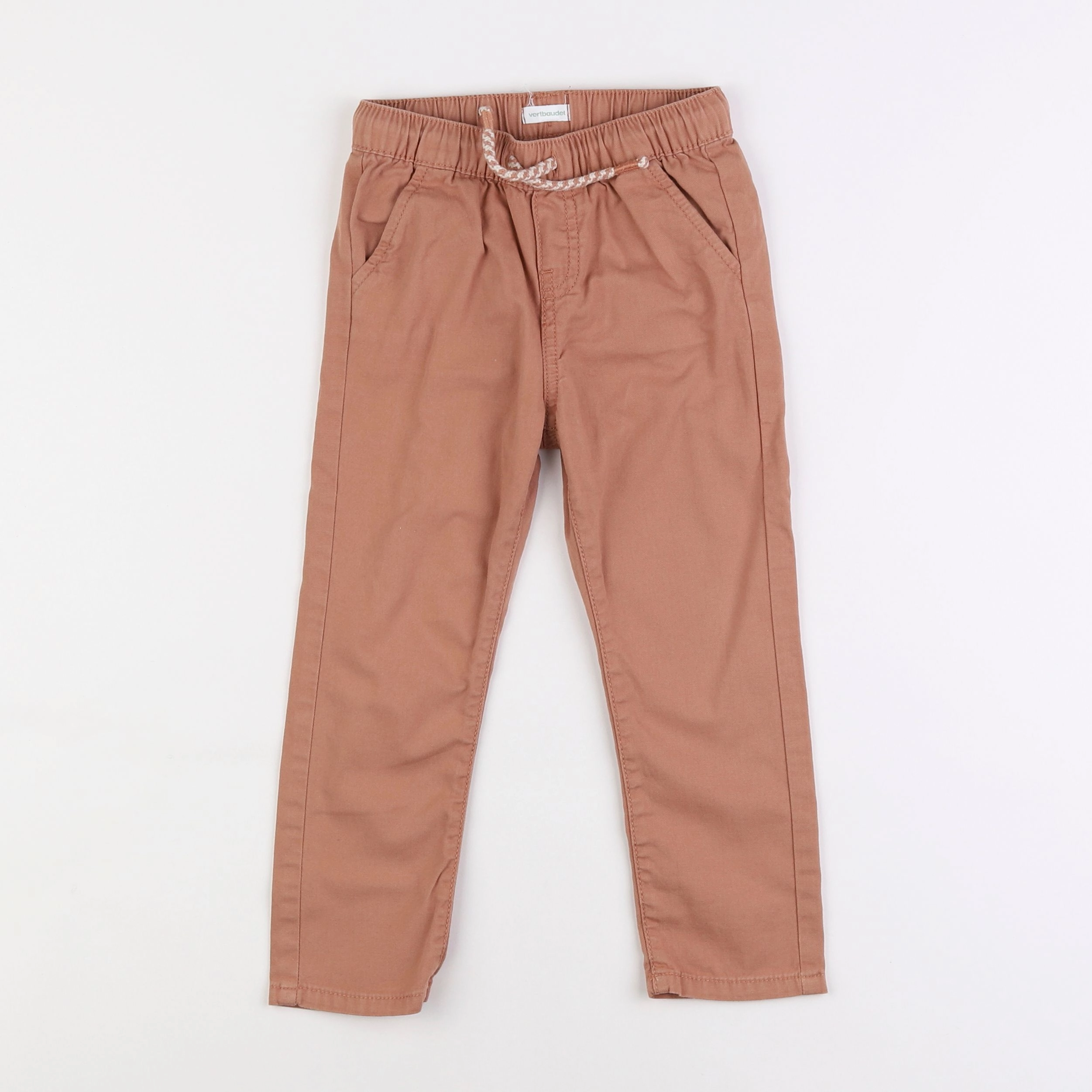 Vertbaudet - pantalon marron - 3 ans