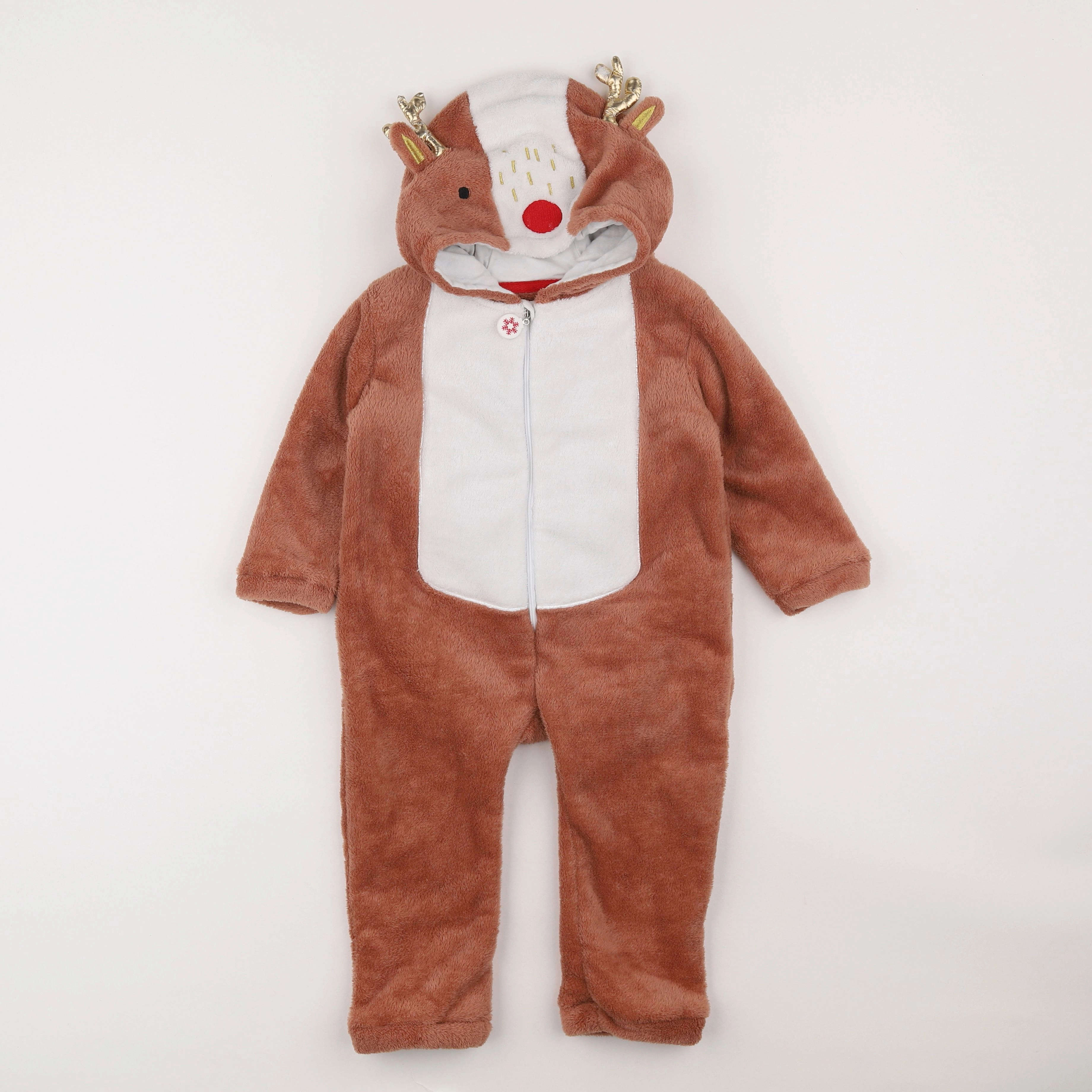 Vertbaudet - sur-pyjama marron - 2 ans