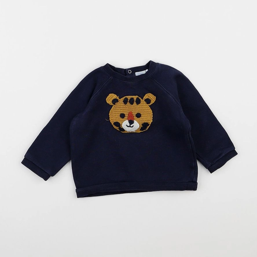 Boutchou - sweat bleu - 18 mois