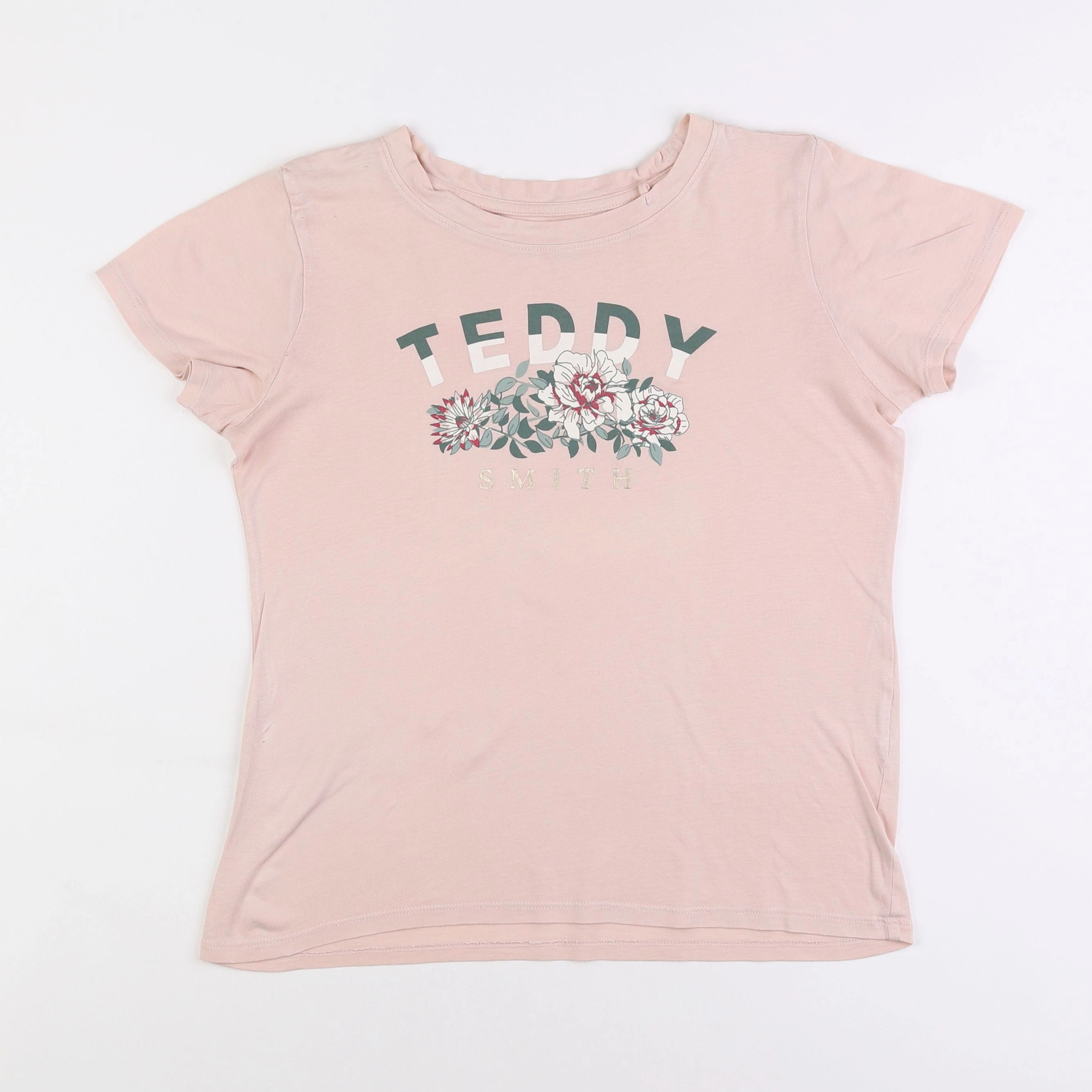 Teddy Smith - tee-shirt rose - 12 ans