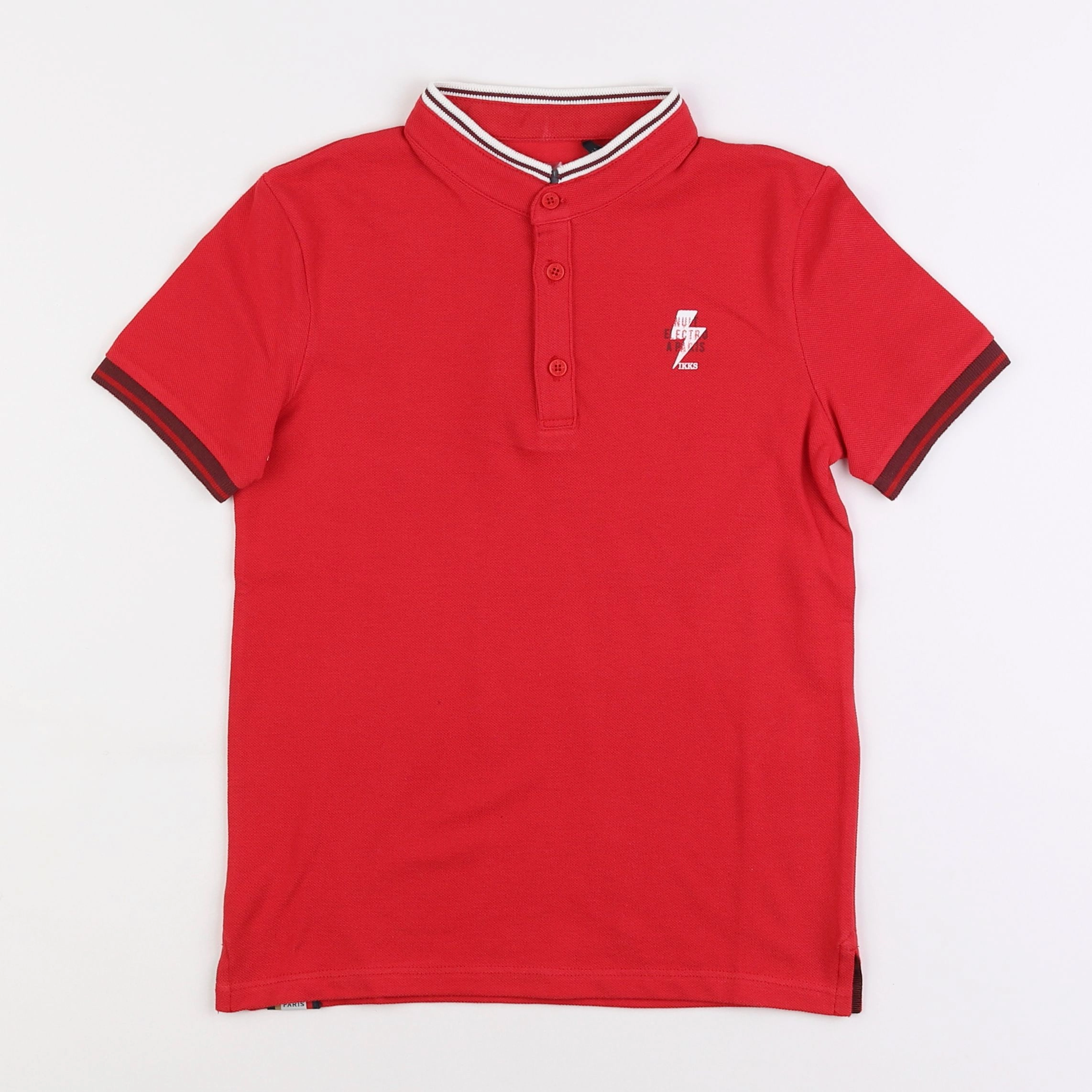 IKKS - polo rouge - 8 ans