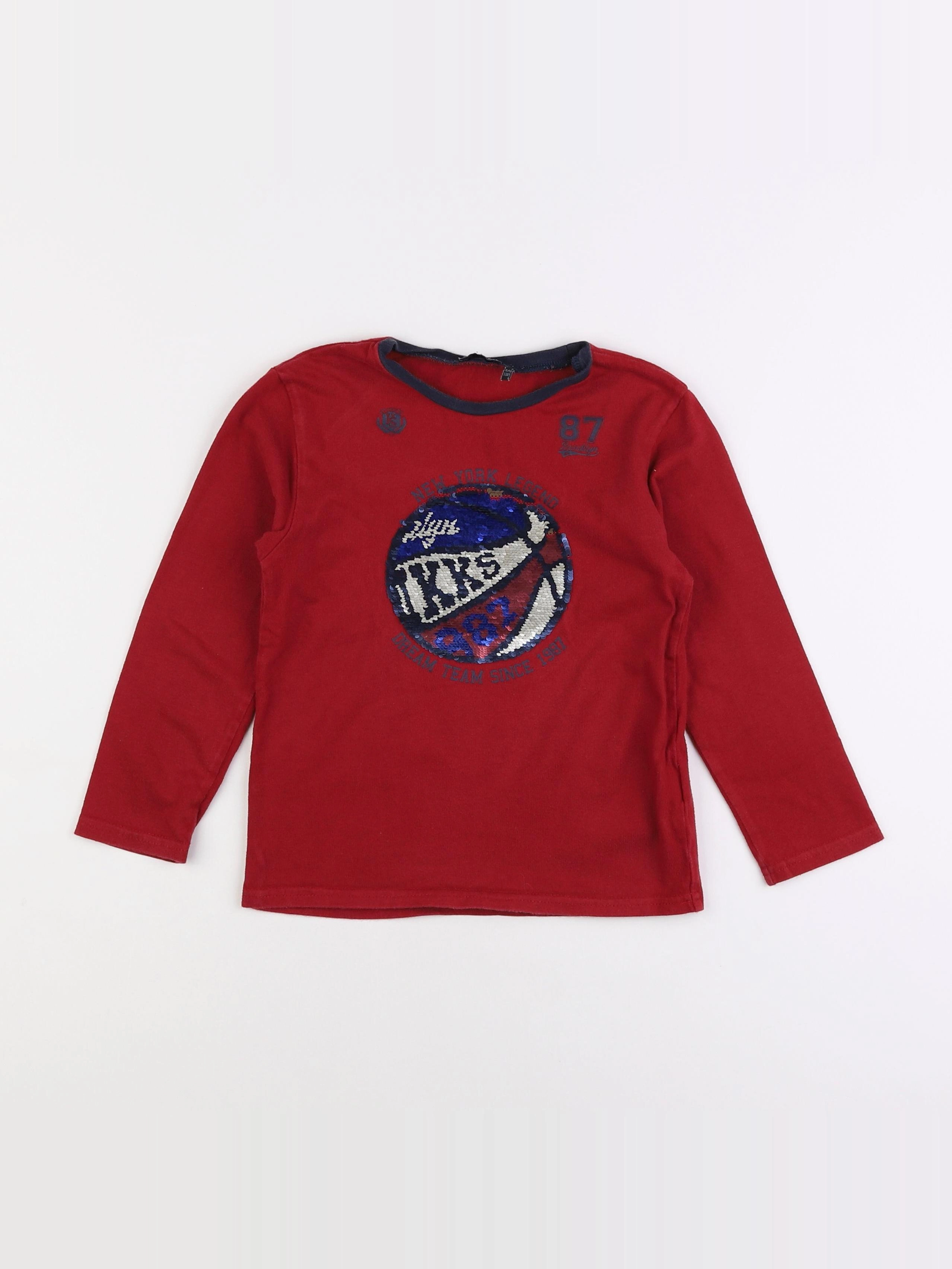 IKKS - tee-shirt rouge - 6 ans