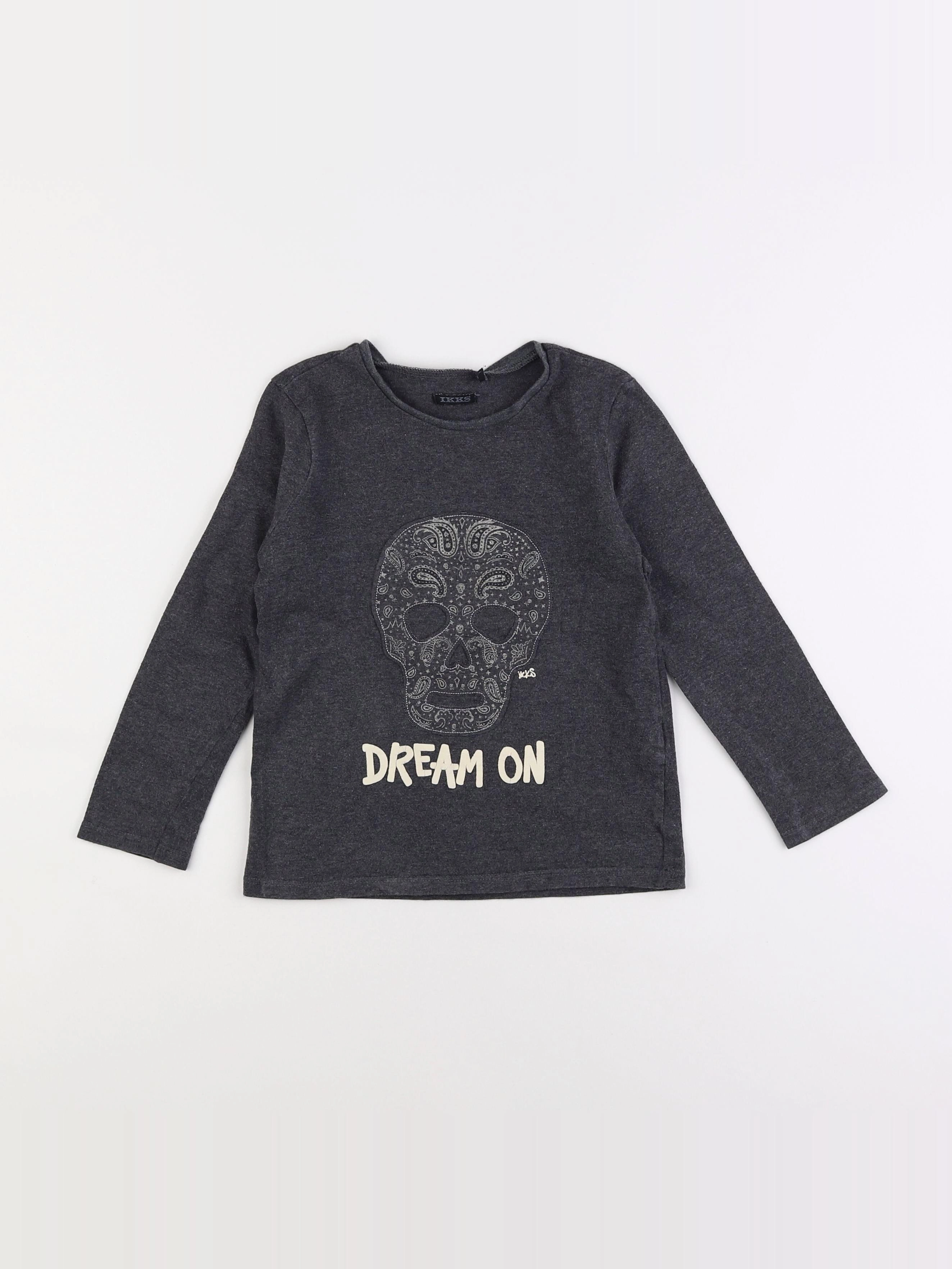 IKKS - tee-shirt gris - 5 ans
