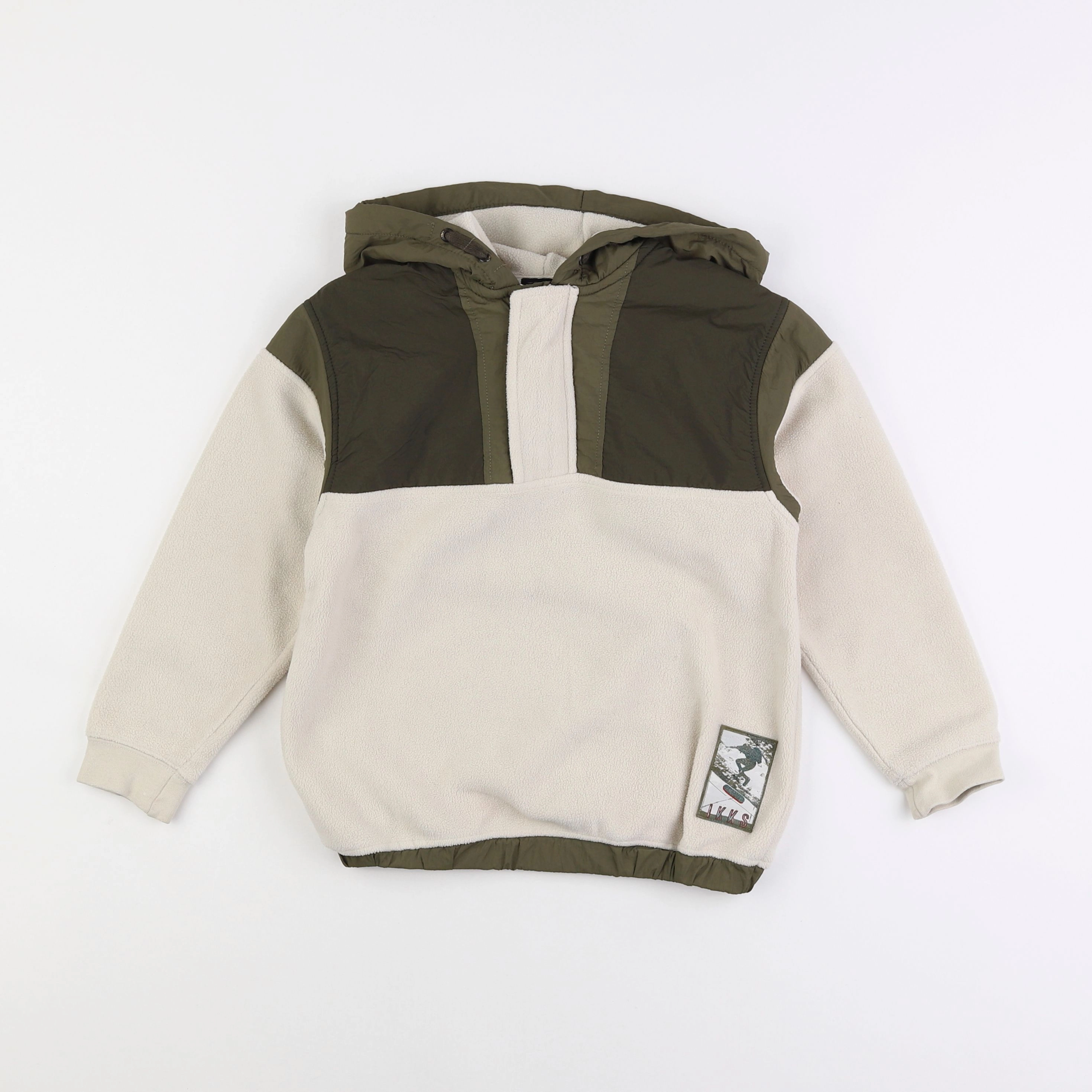 IKKS - polaire beige, vert - 6 ans