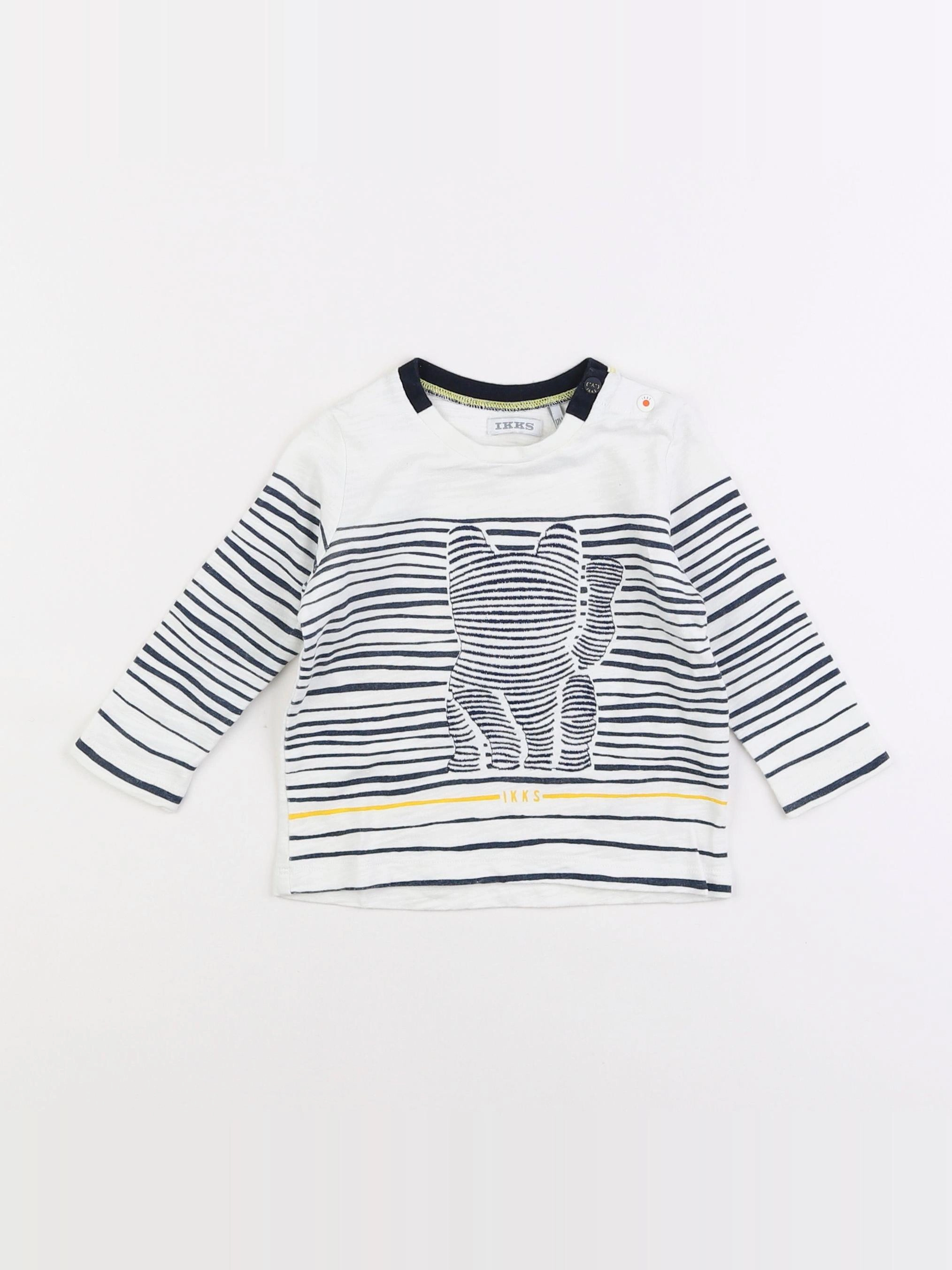 IKKS - tee-shirt blanc - 12 mois