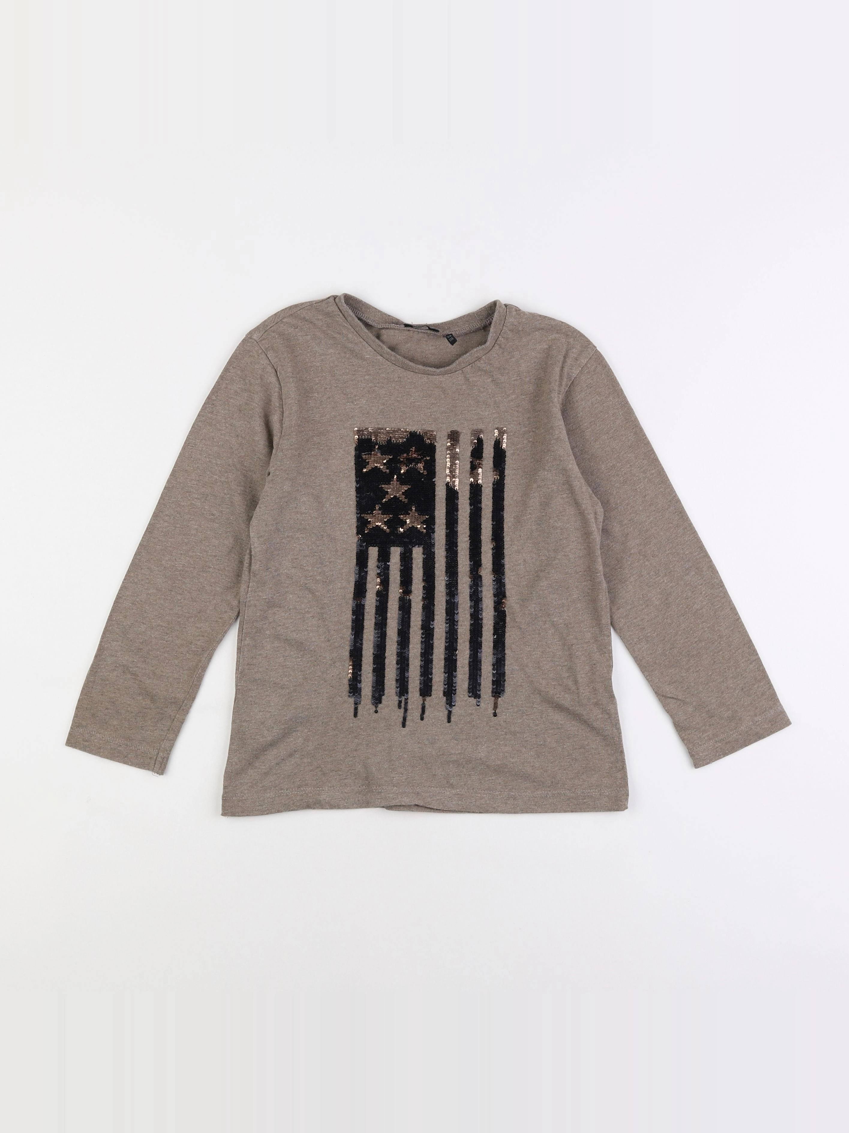 IKKS - tee-shirt beige - 6 ans