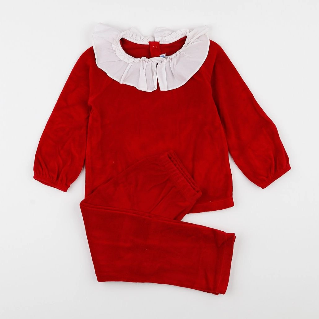 Jacadi - pyjama velours rouge - 4 ans