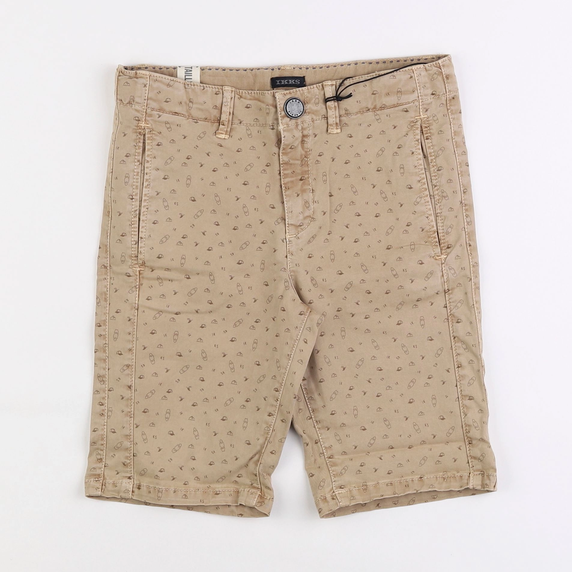 IKKS - short marron - 8 ans