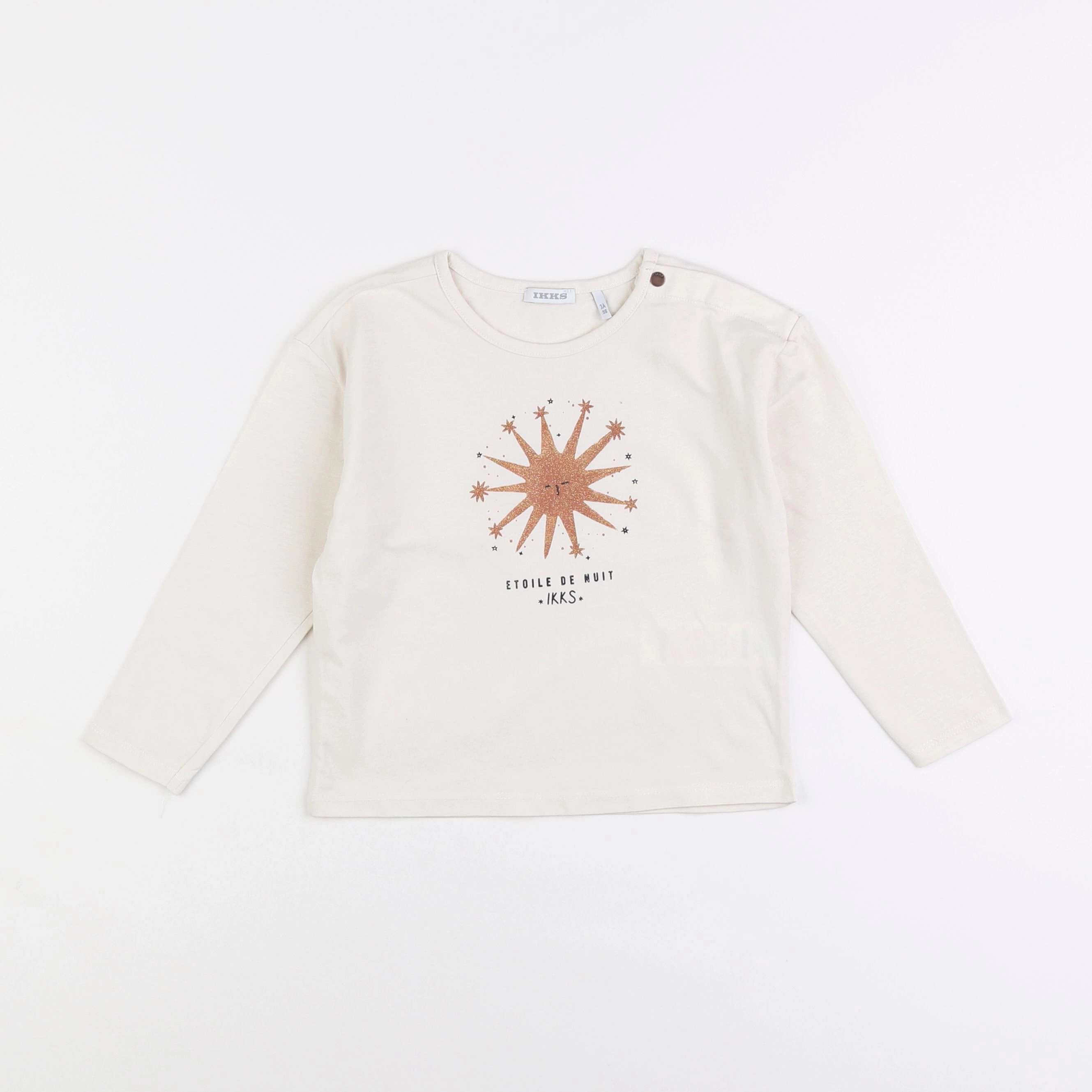 IKKS - tee-shirt beige - 3 ans