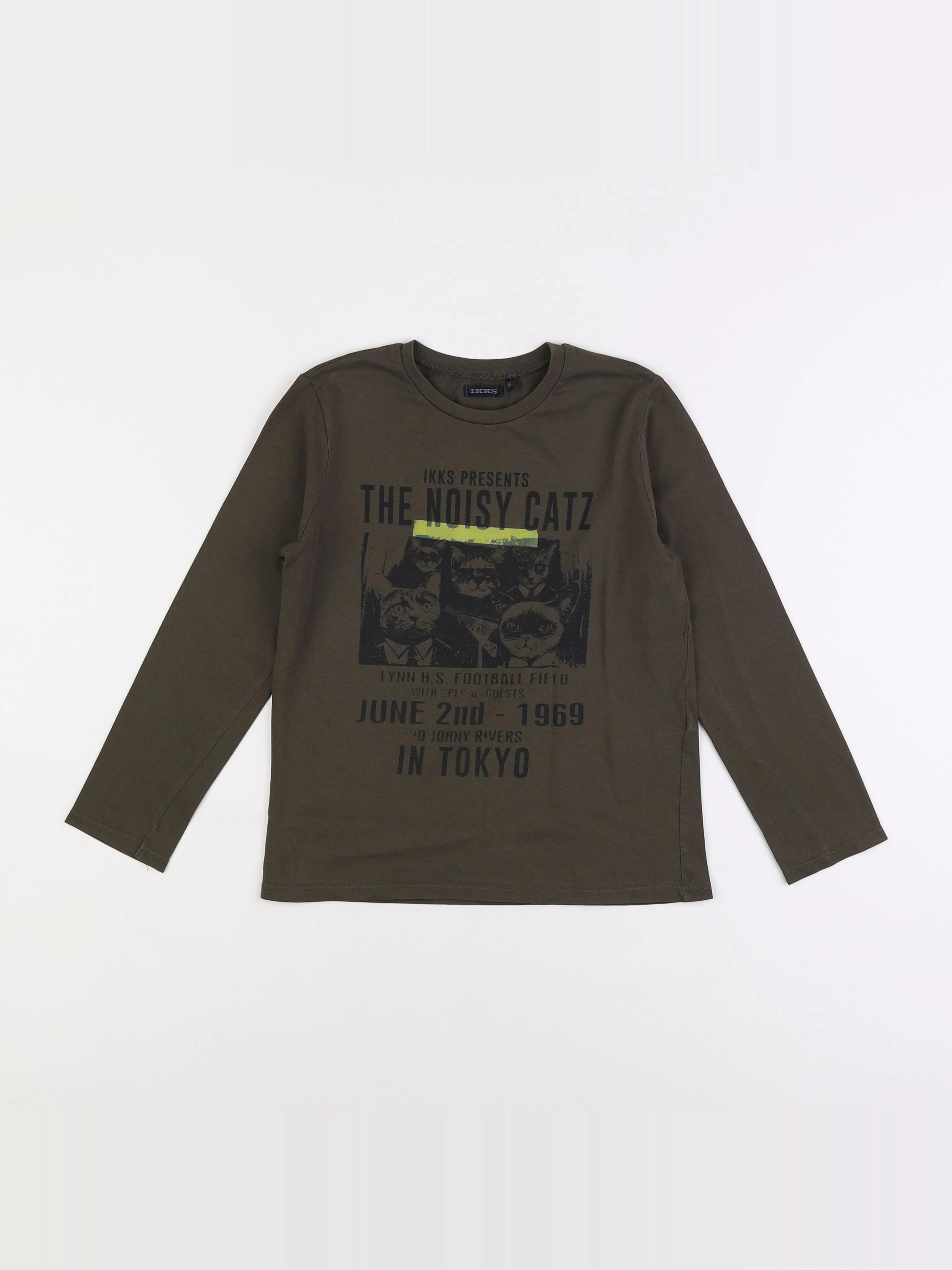 IKKS - tee-shirt marron - 8 ans