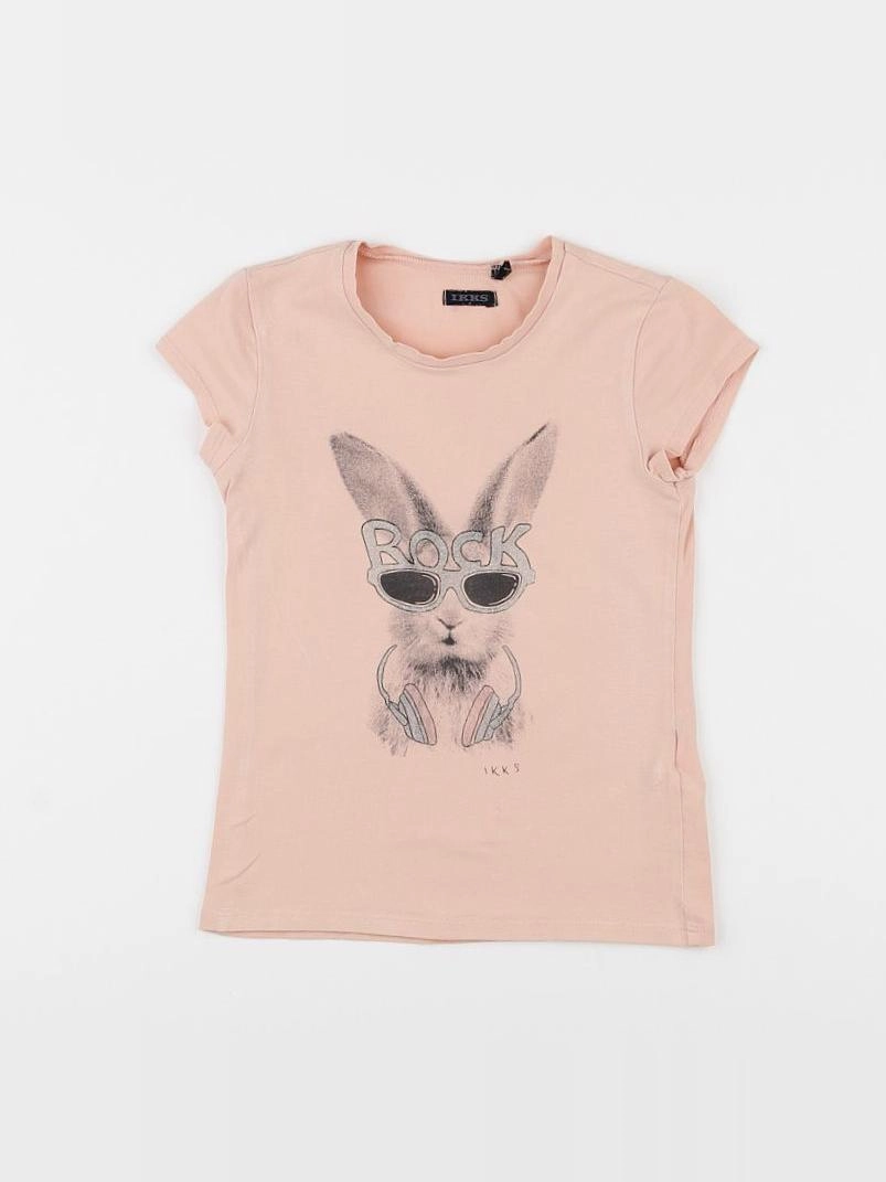IKKS - tee-shirt rose - 6 ans