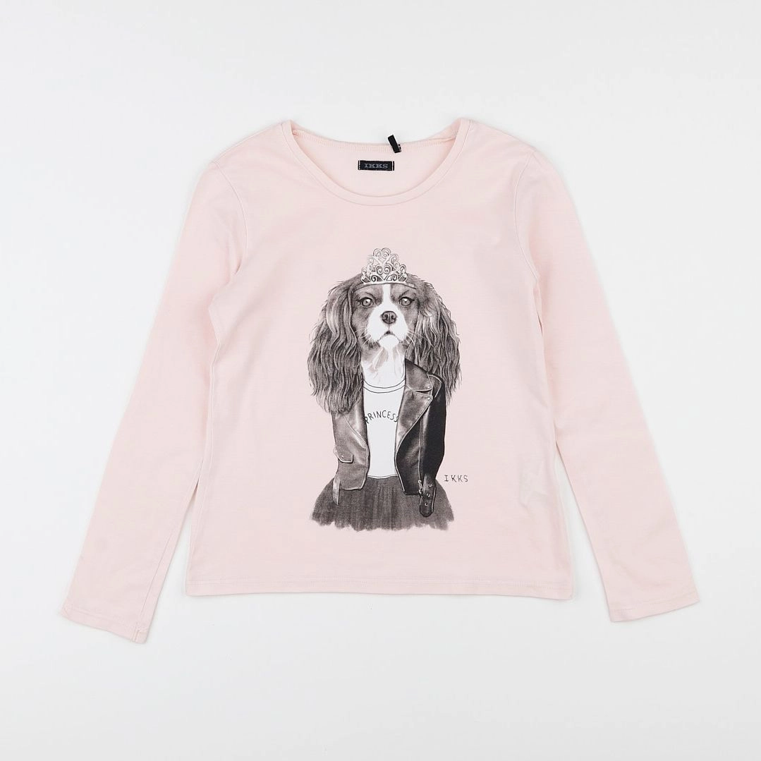 IKKS - tee-shirt rose - 8 ans