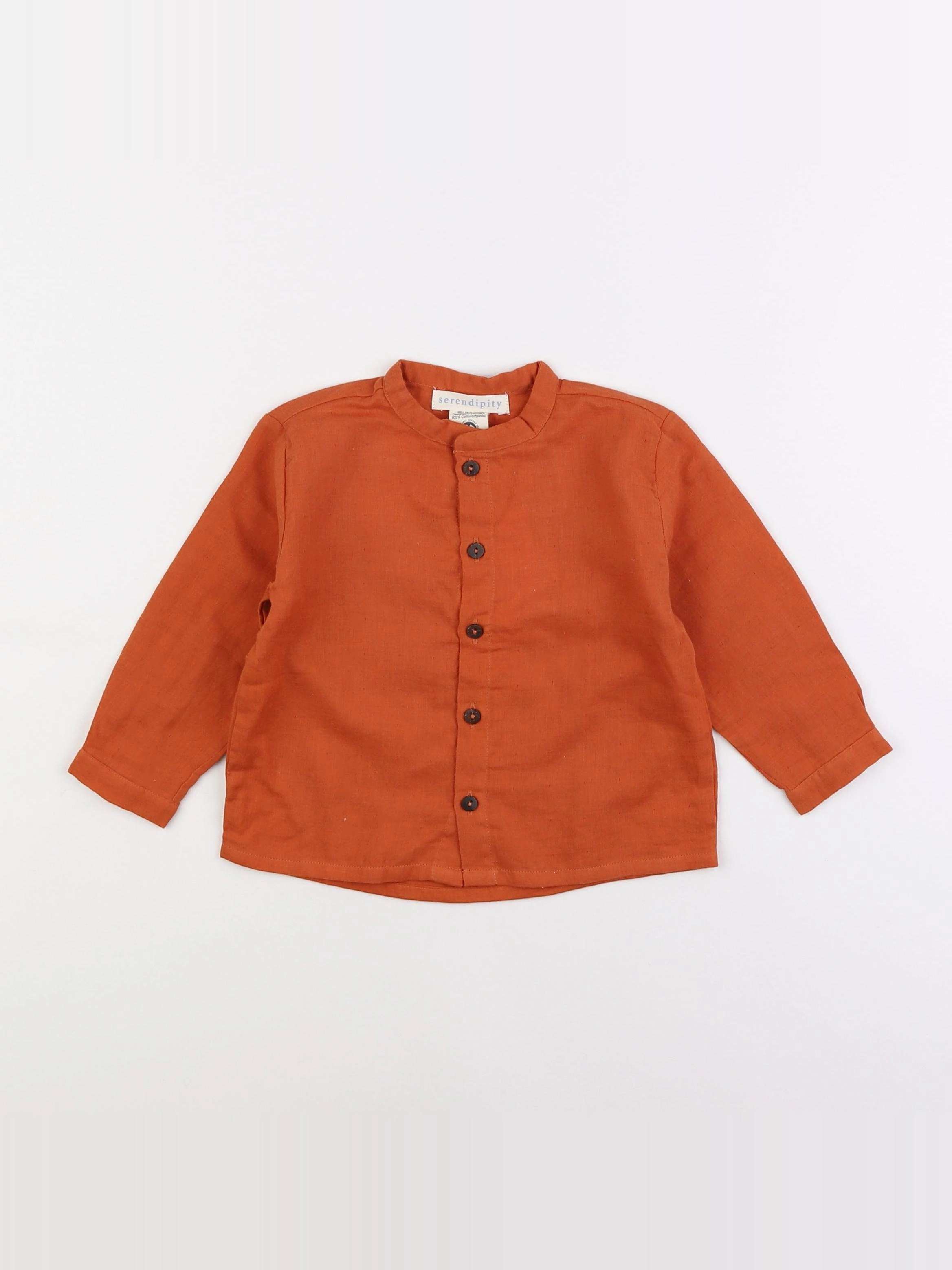 Serendipity - chemise marron - 18 mois
