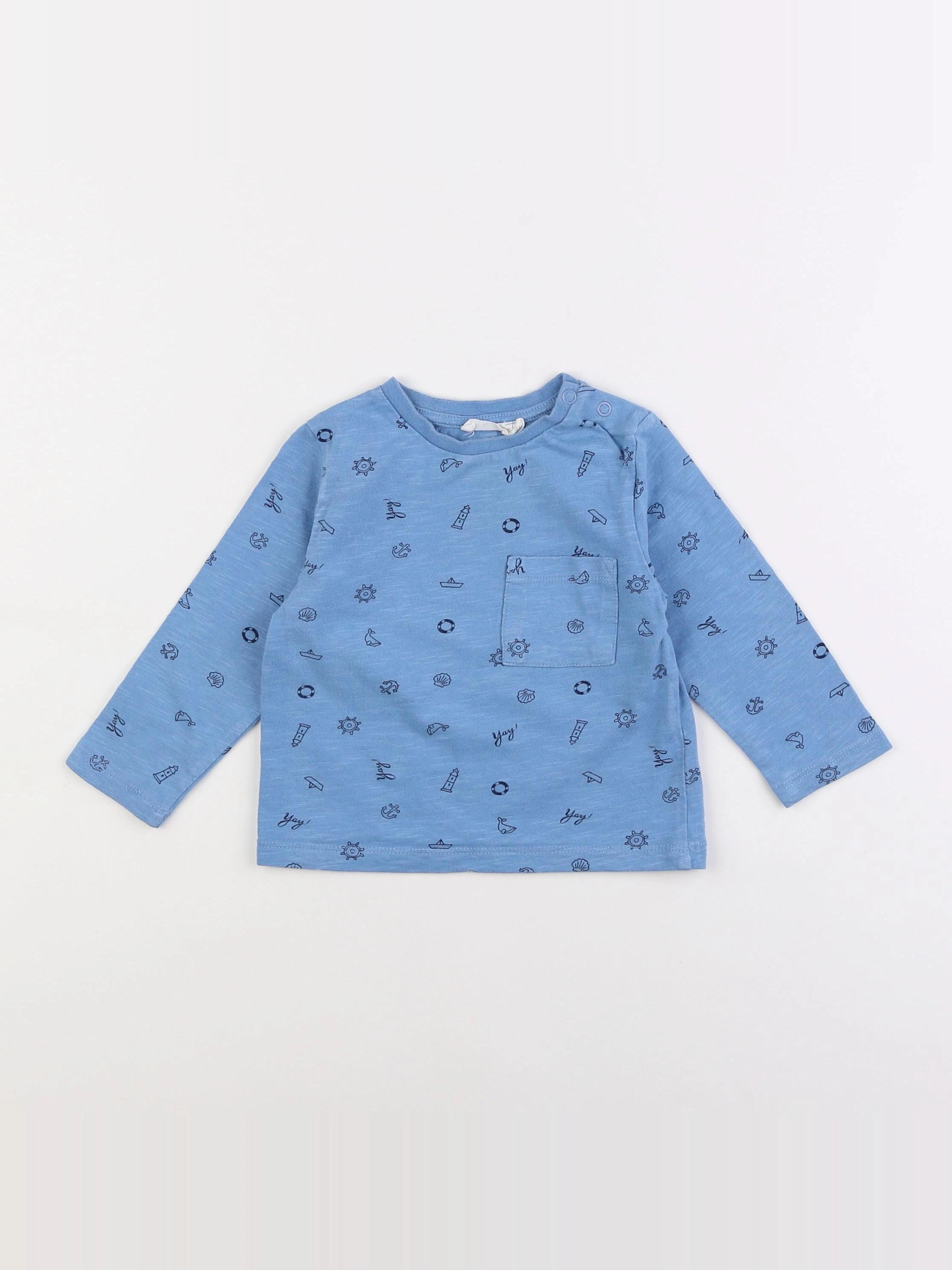 Storytelling - tee-shirt bleu - 18 mois