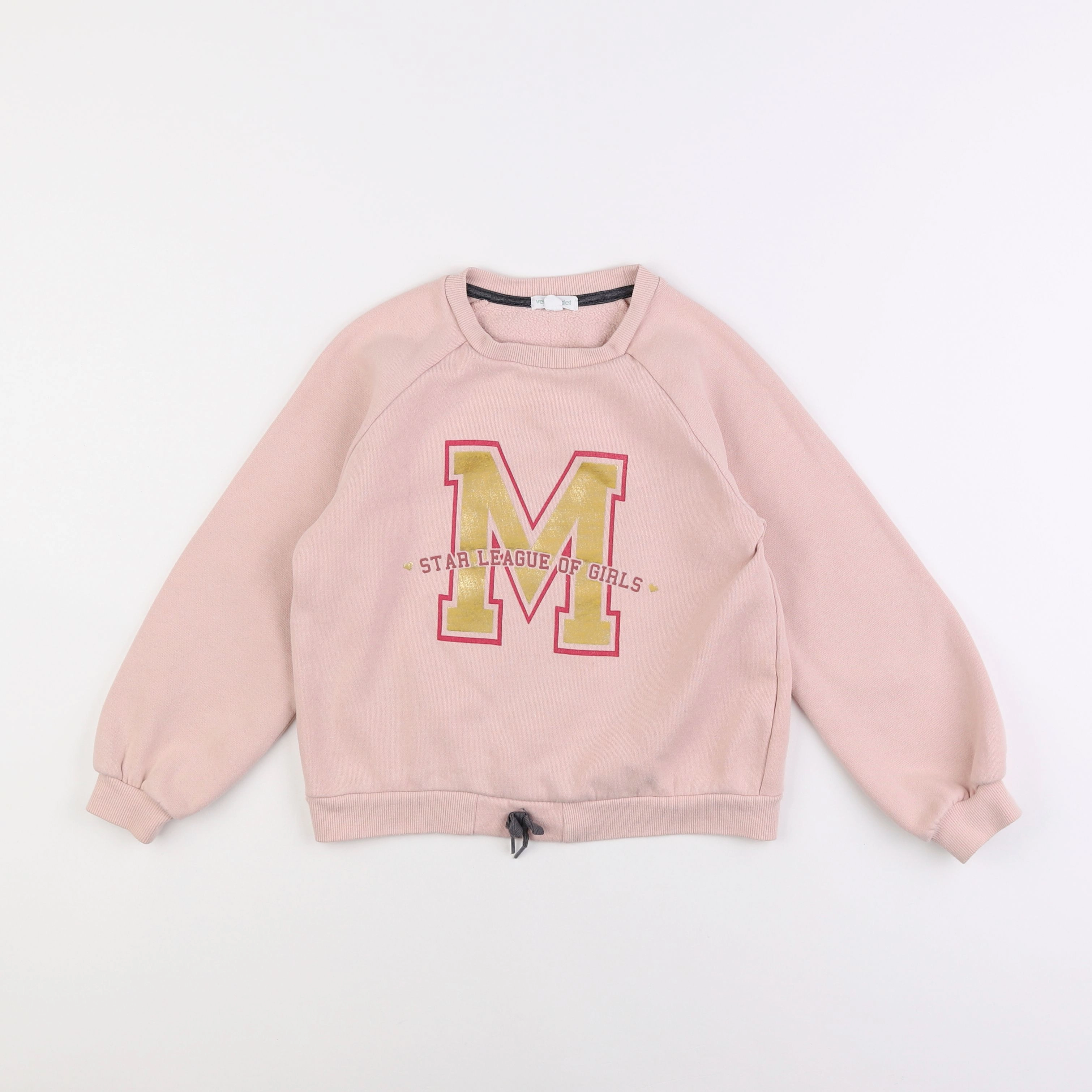 Vertbaudet - sweat rose - 8 ans