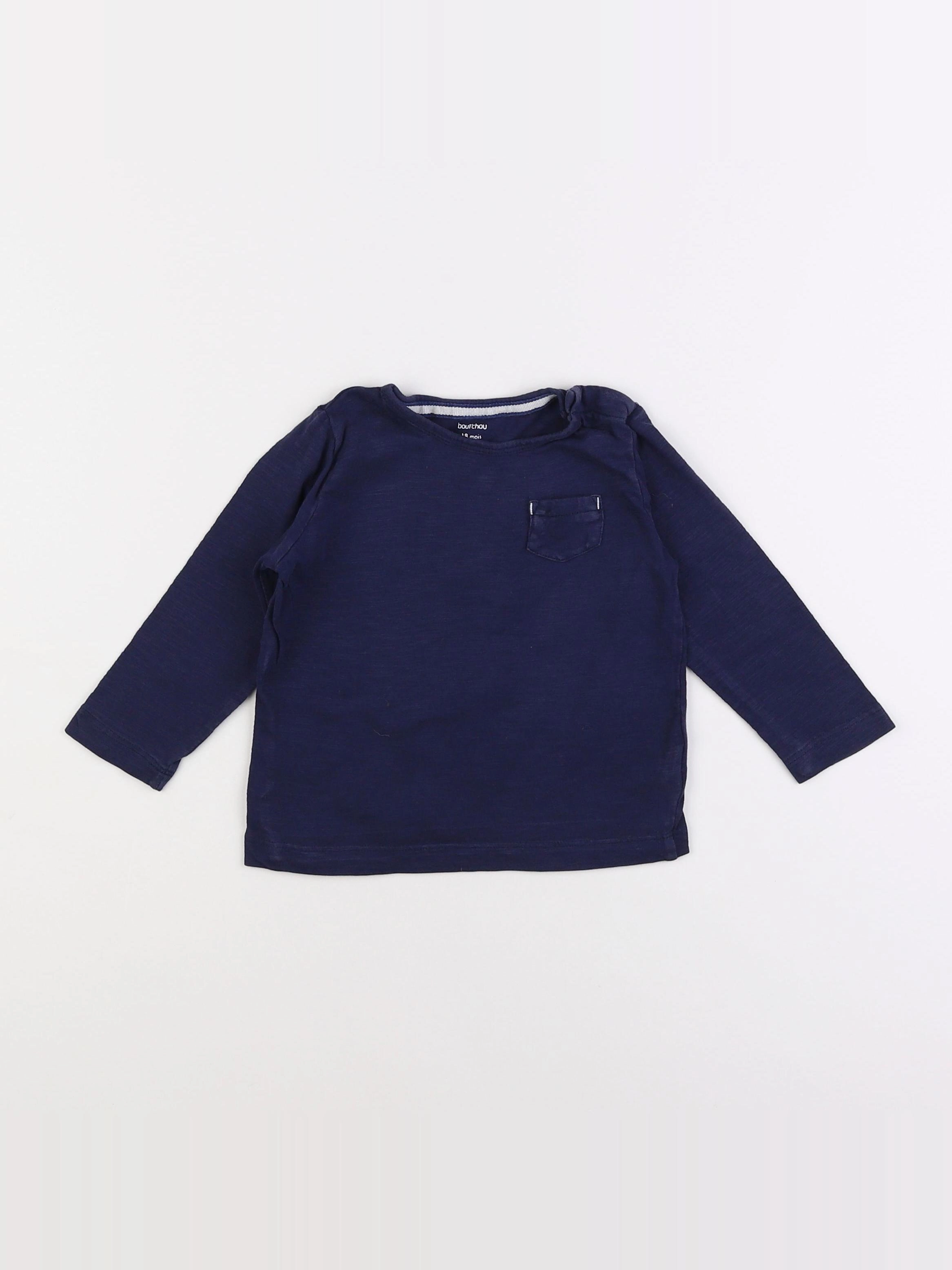 Boutchou - tee-shirt bleu - 18 mois