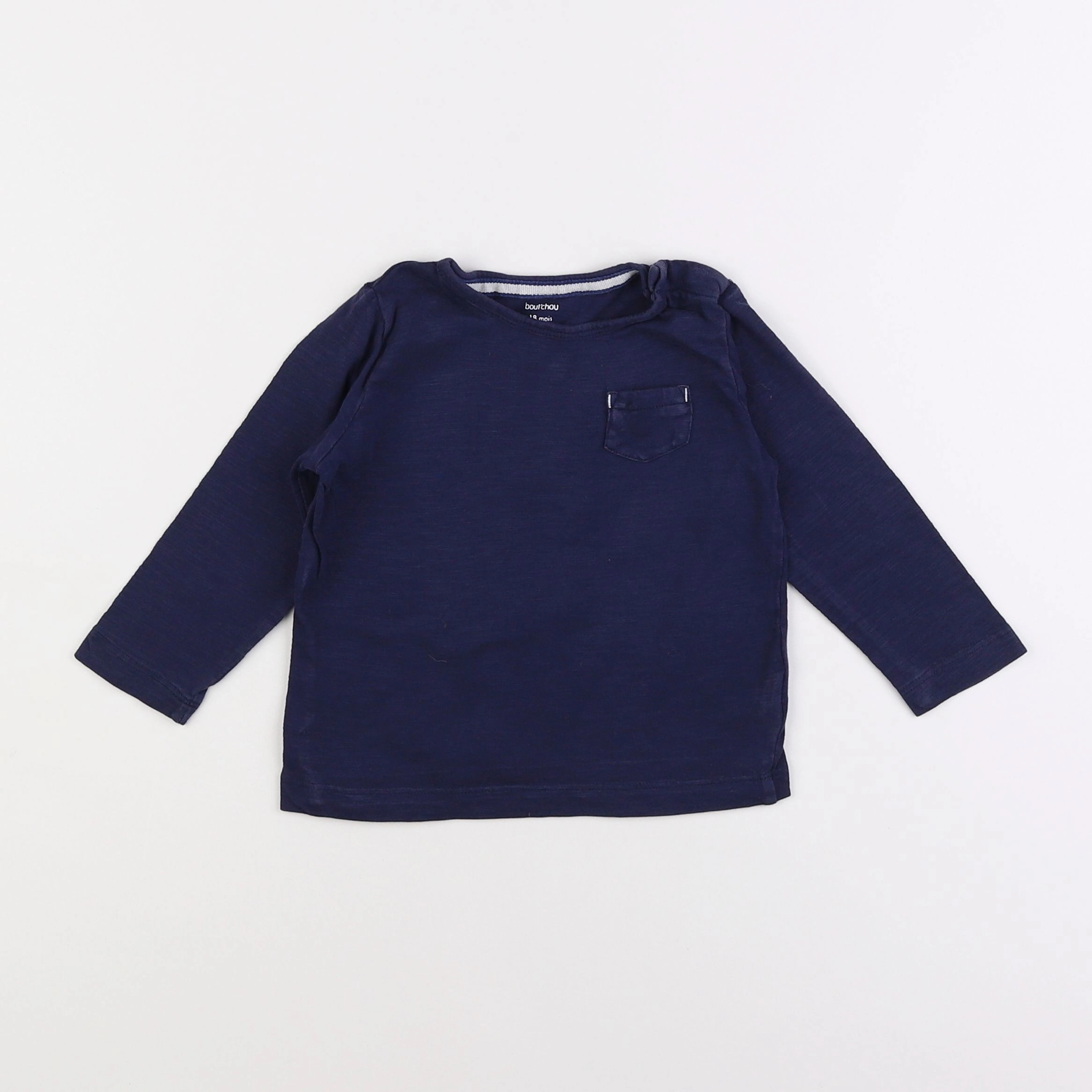 Boutchou - tee-shirt bleu - 18 mois