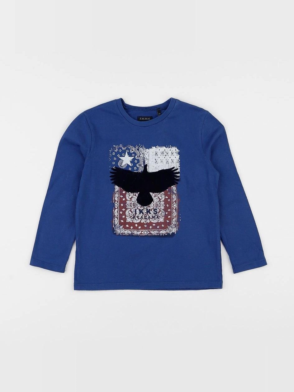 IKKS - tee-shirt bleu - 4 ans