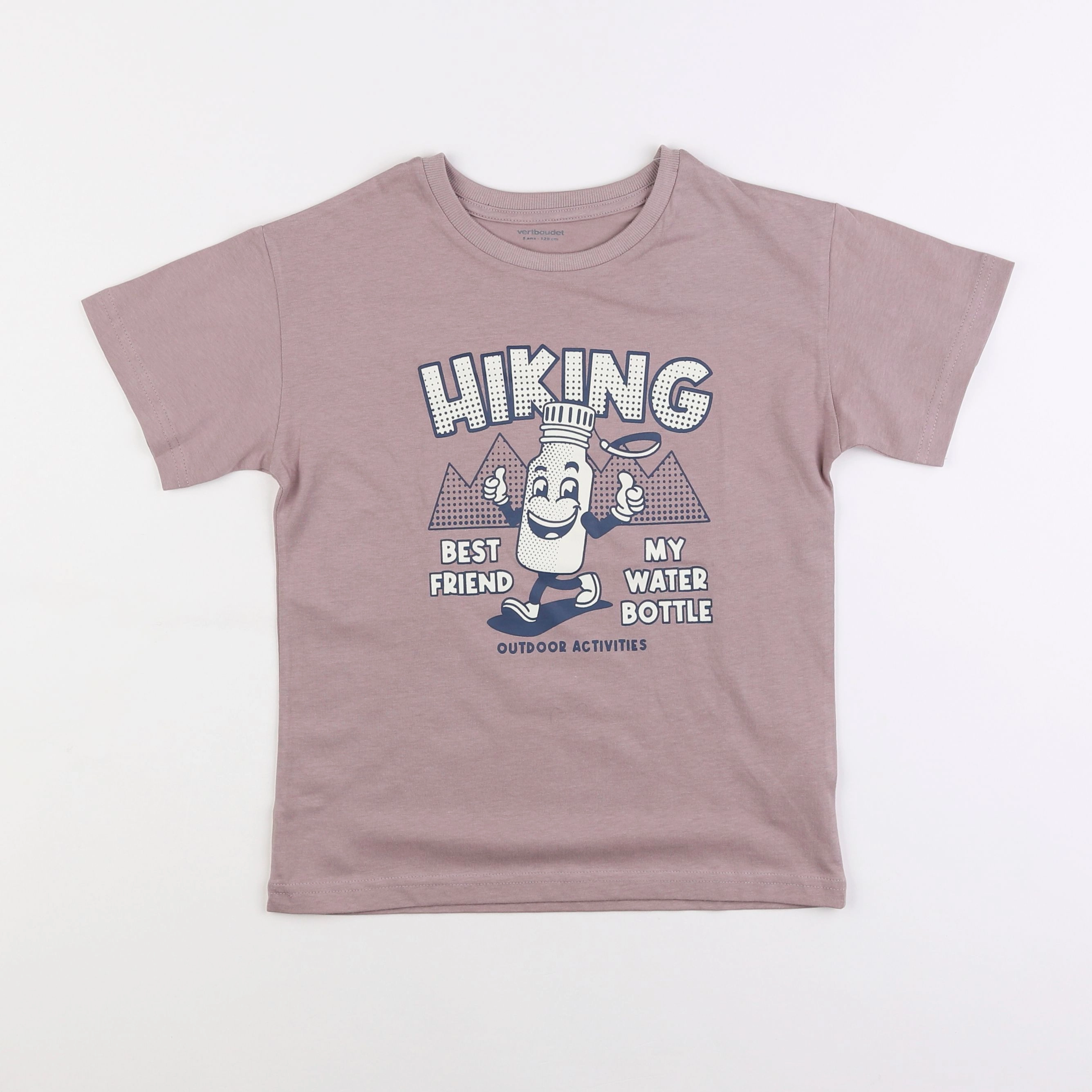 Vertbaudet - tee-shirt rose - 8 ans