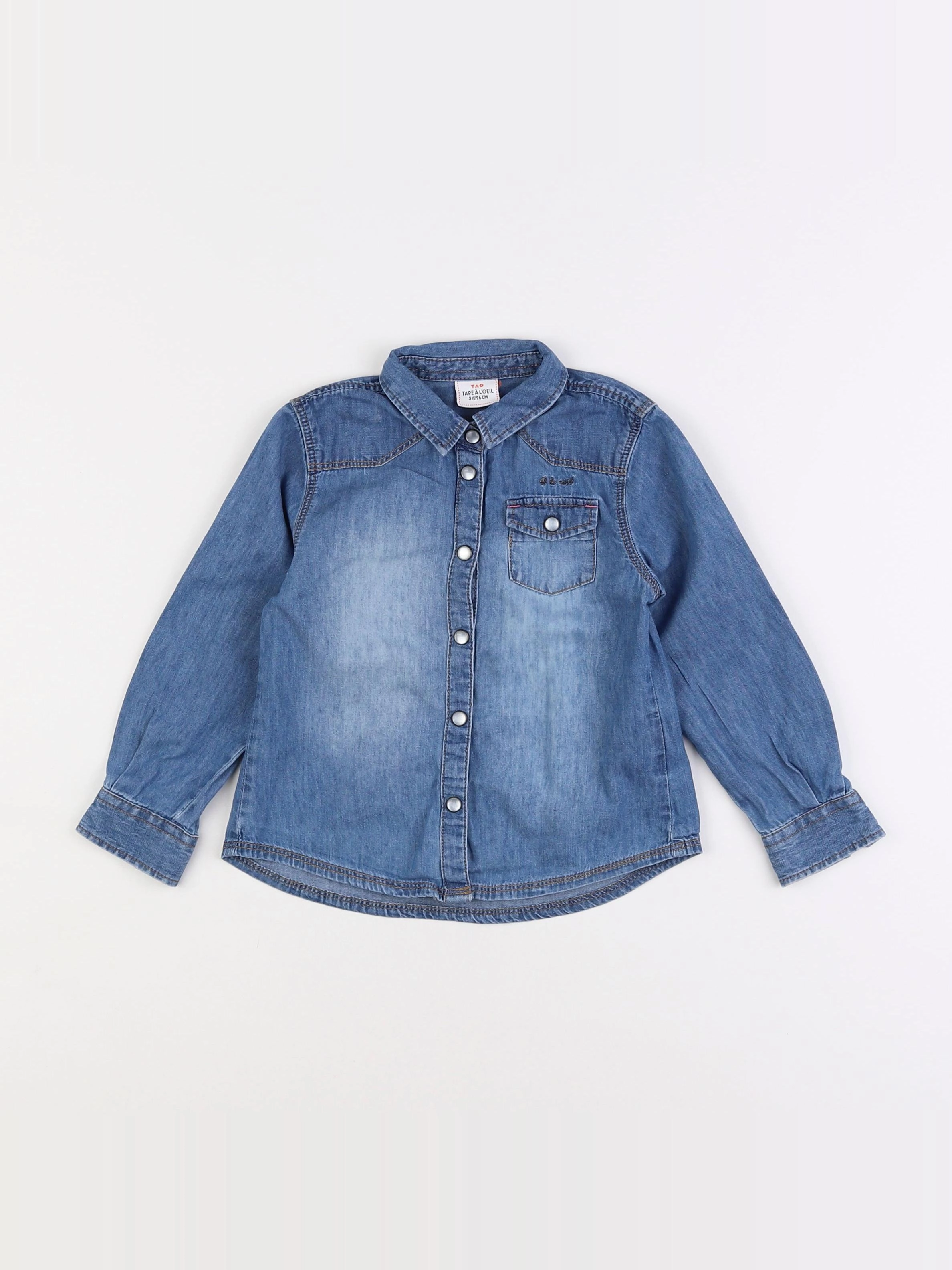 Tape à l'oeil - chemise bleu - 3 ans