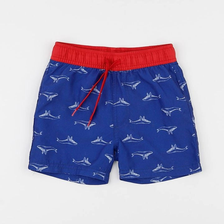 Monoprix - maillot de bain bleu, rouge - 5 ans