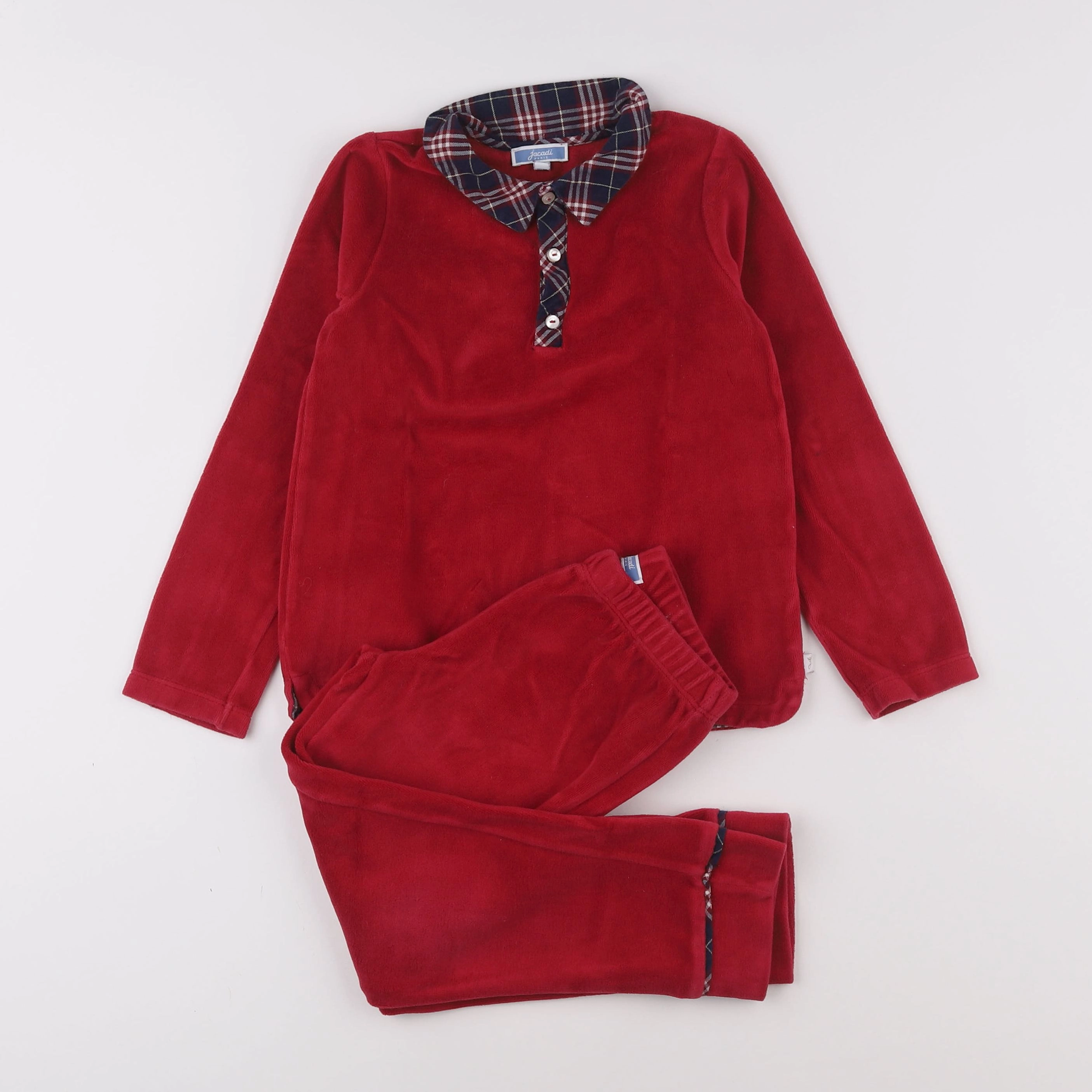 Jacadi - pyjama velours rouge - 6 ans