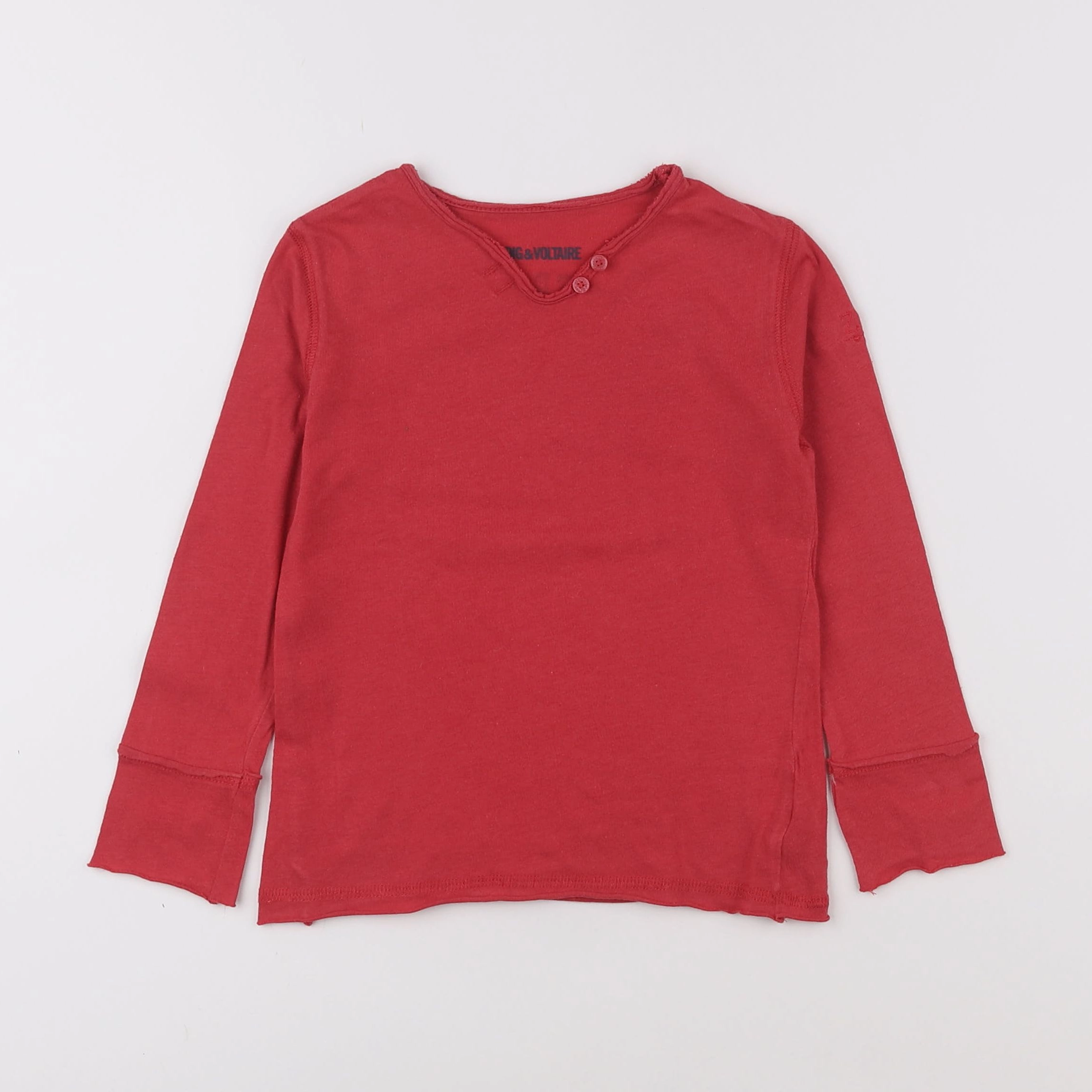 Zadig & Voltaire - tee-shirt rouge - 4 ans