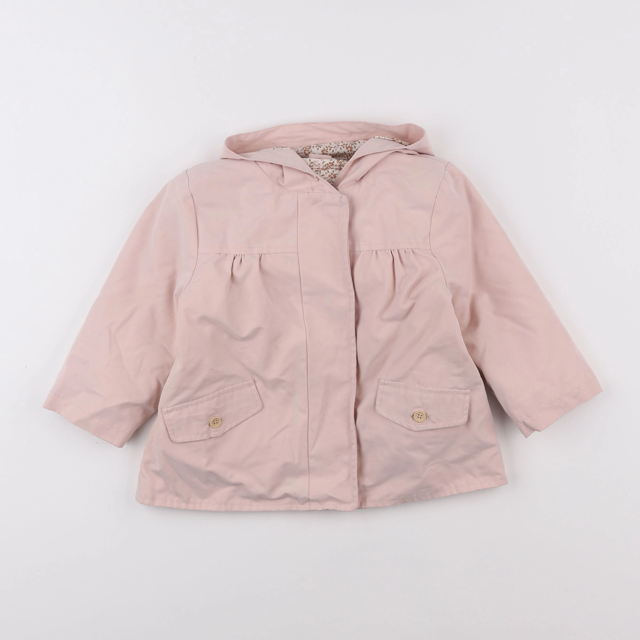 Vertbaudet - manteau rose - 2 ans