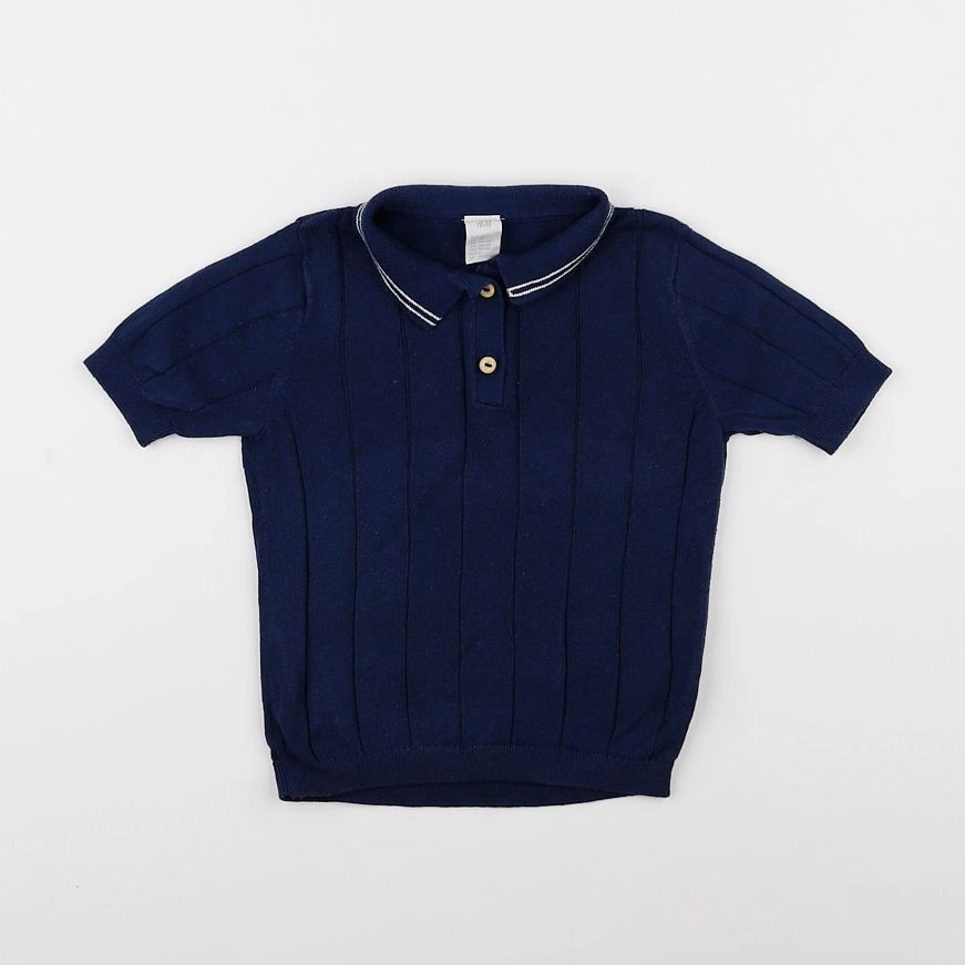 H&M - polo bleu - 18 mois à 2 ans