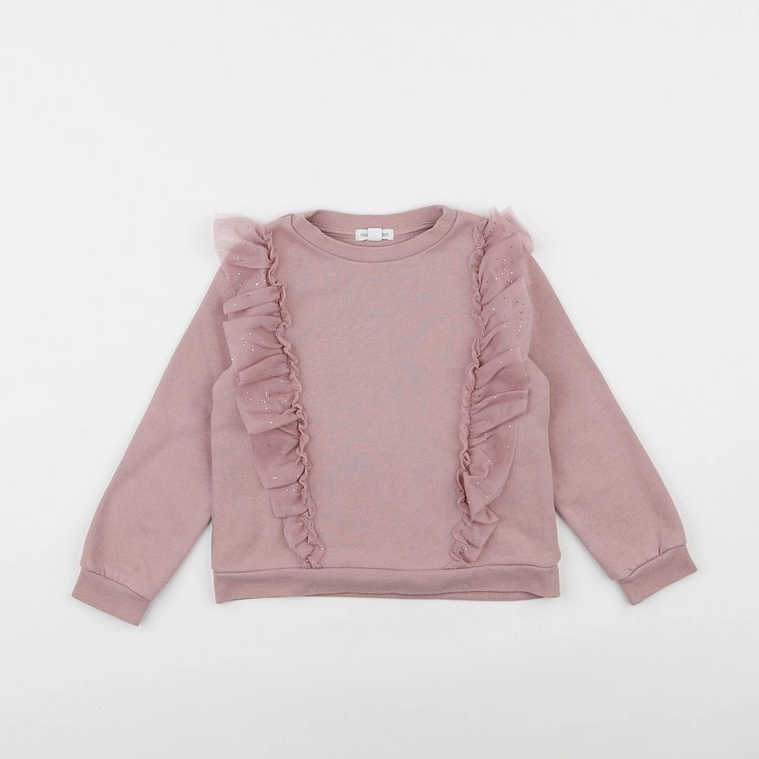 Vertbaudet - sweat rose - 5 ans