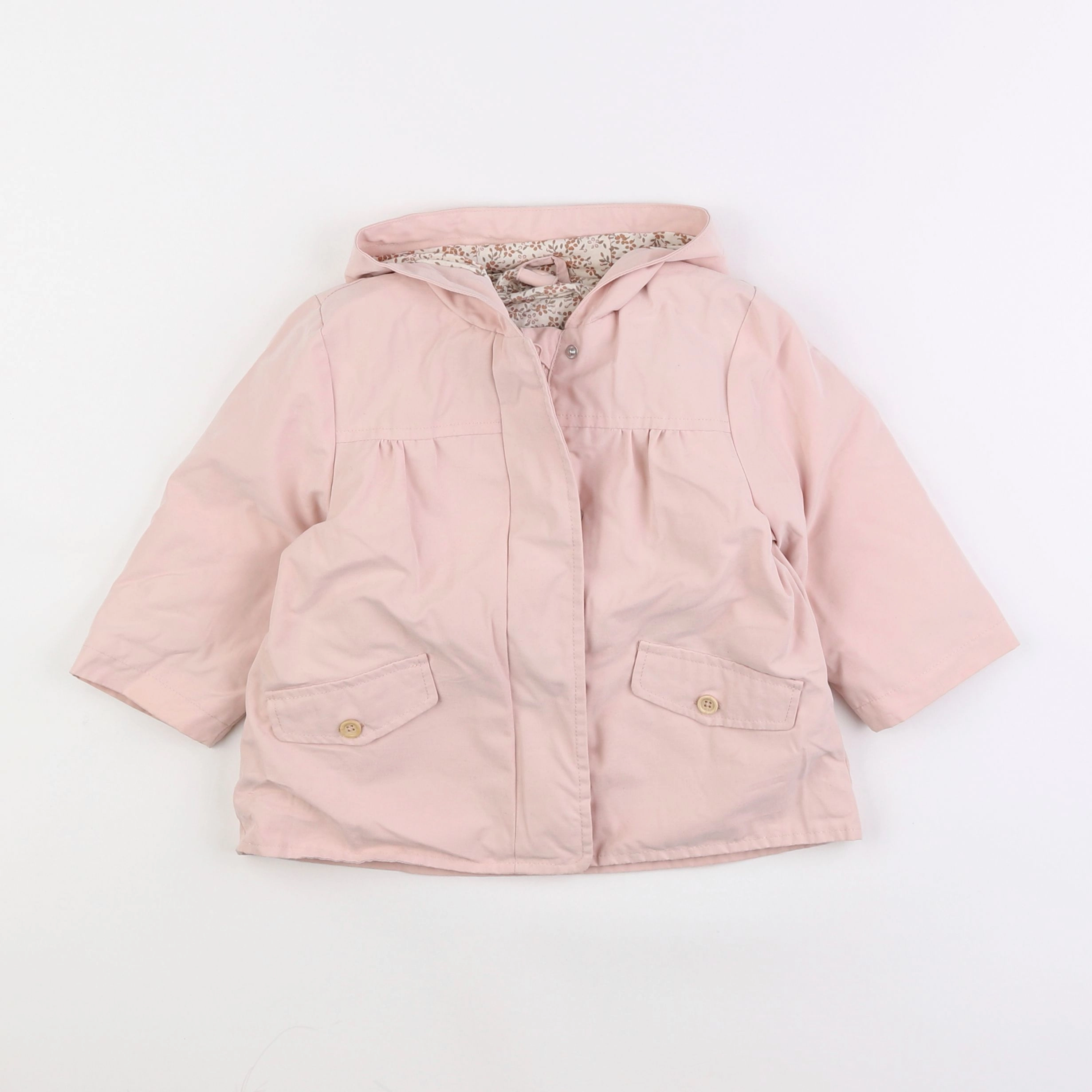 Vertbaudet - veste doublure amovible rose - 18 mois