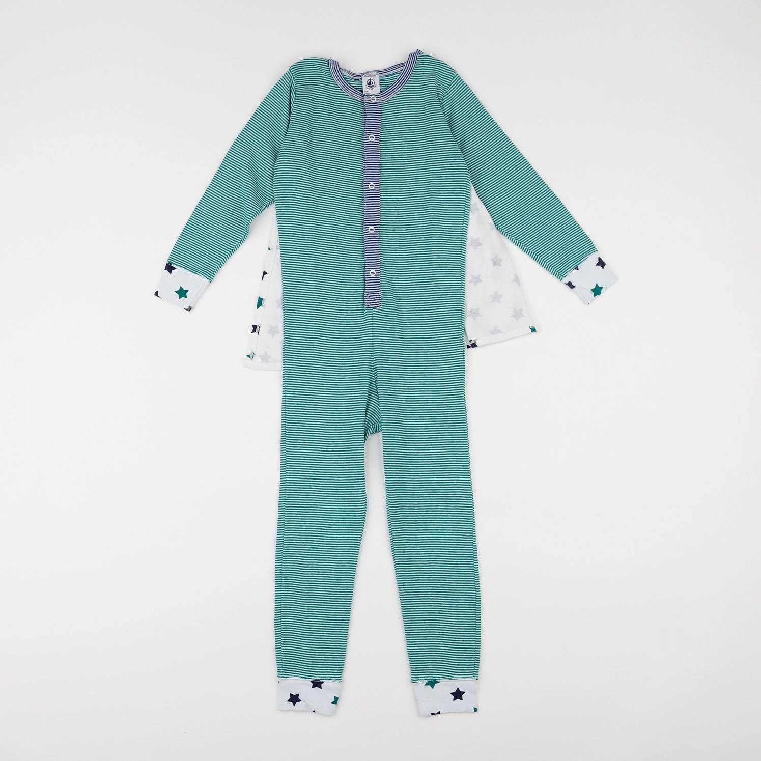 Petit Bateau - pyjama coton bleu - 5 ans