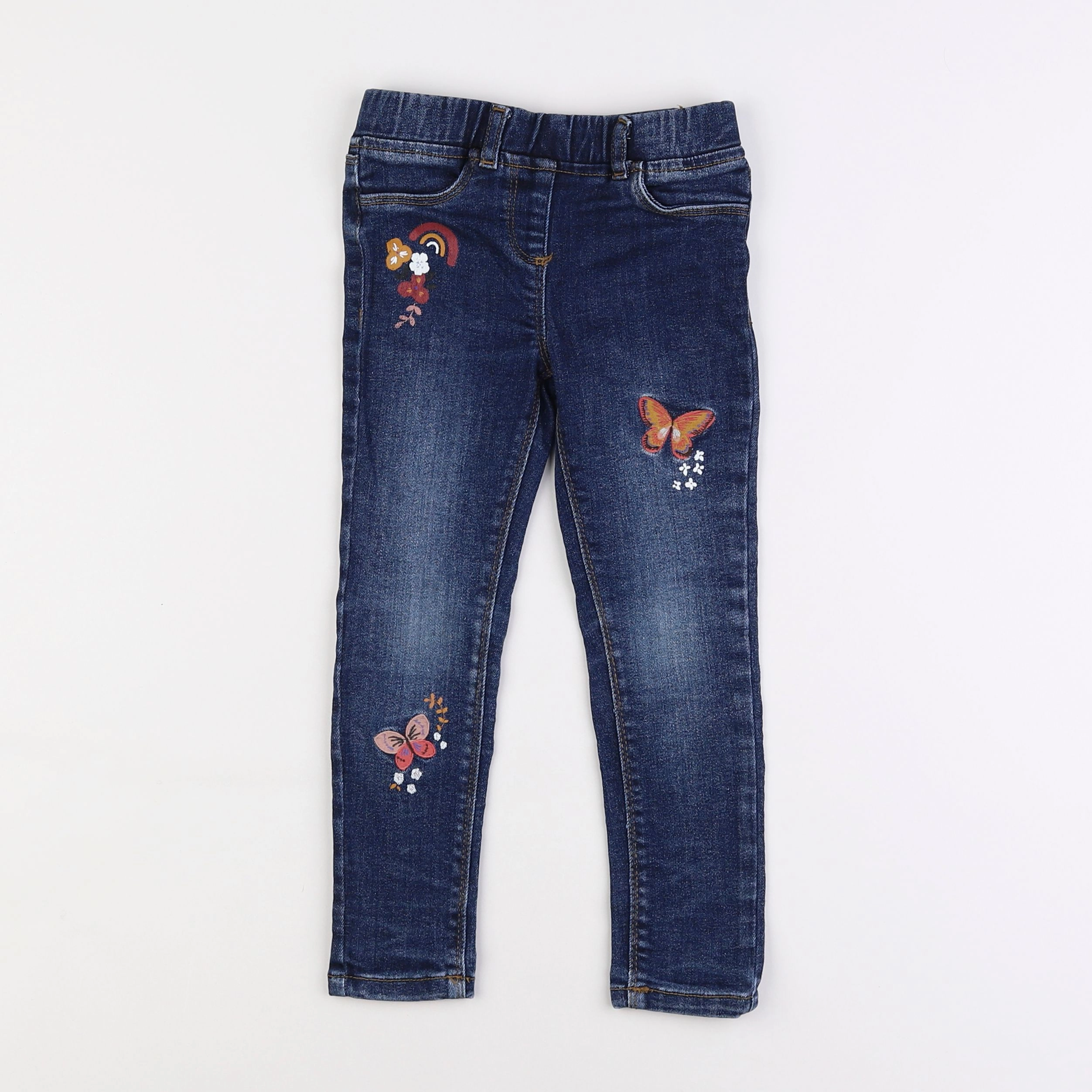 Vertbaudet - jegging bleu - 4 ans