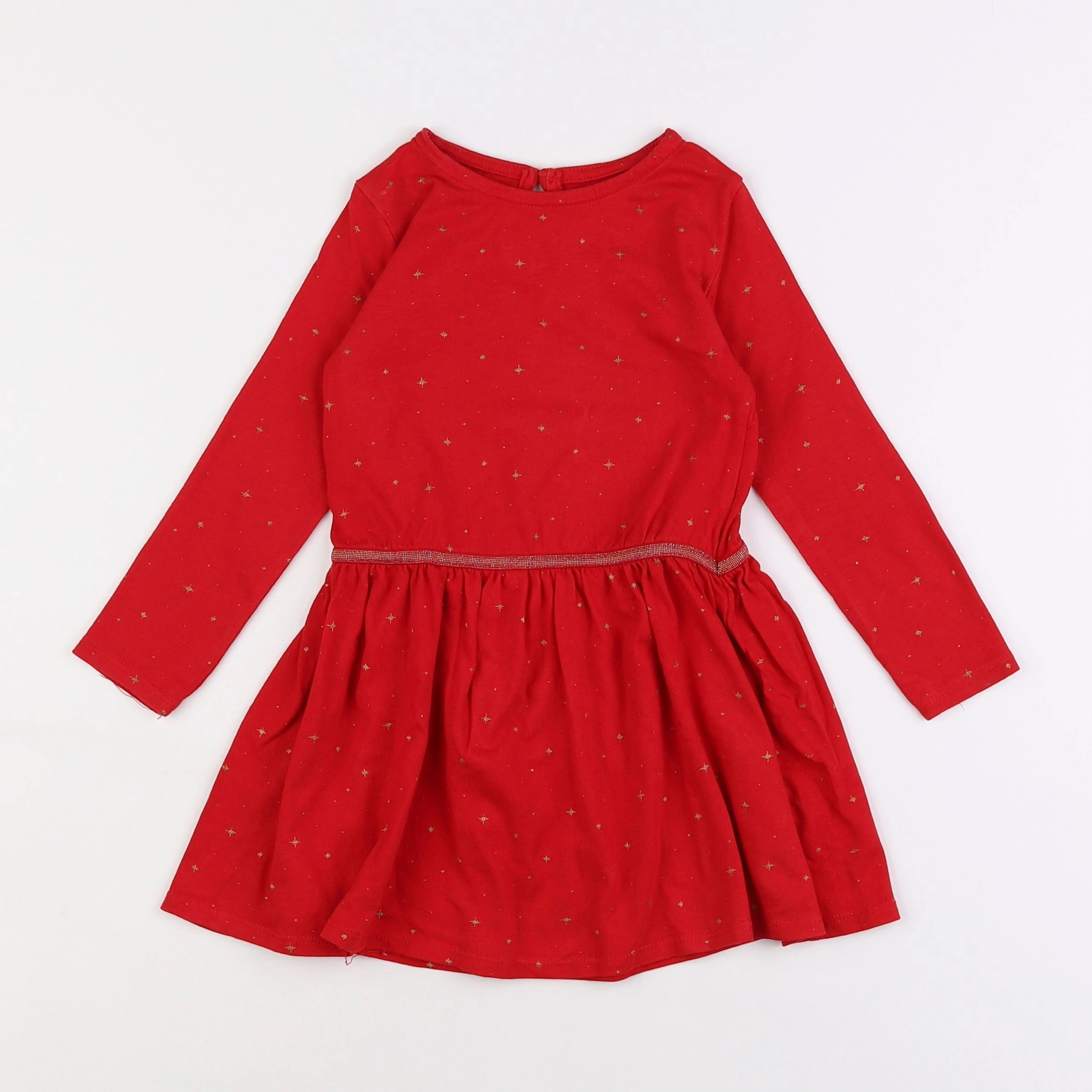 Vertbaudet - robe rouge - 3 ans