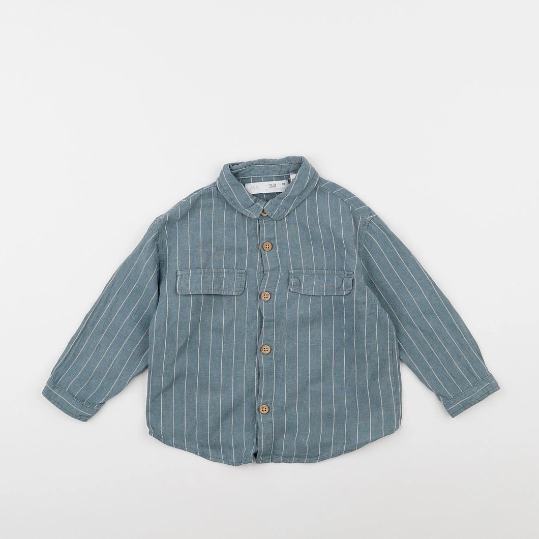 Zara - chemise bleu - 18 mois à 2 ans