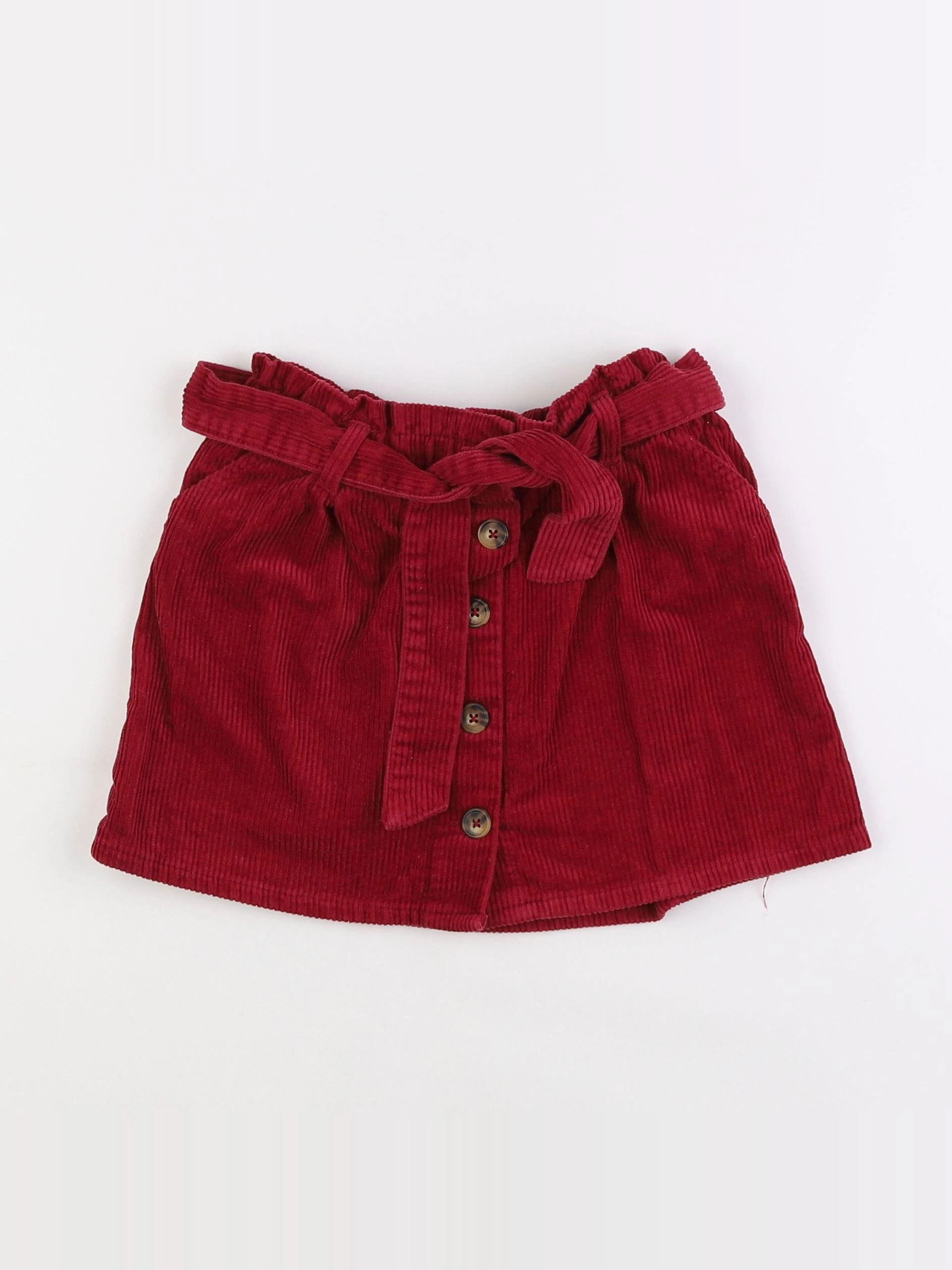 Vertbaudet - jupe rouge - 7 ans